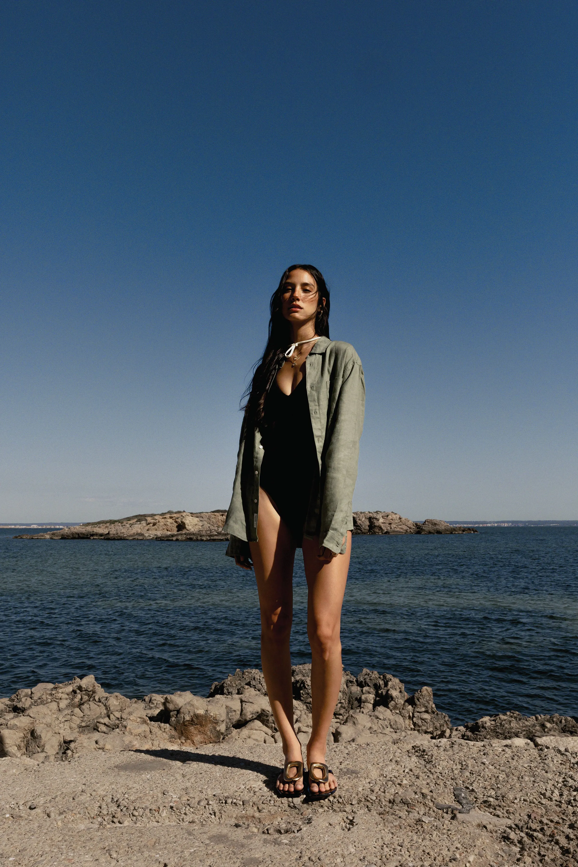 The Trikini Swimsuit in Black sold by Frank & Oak product image thumbnail 2