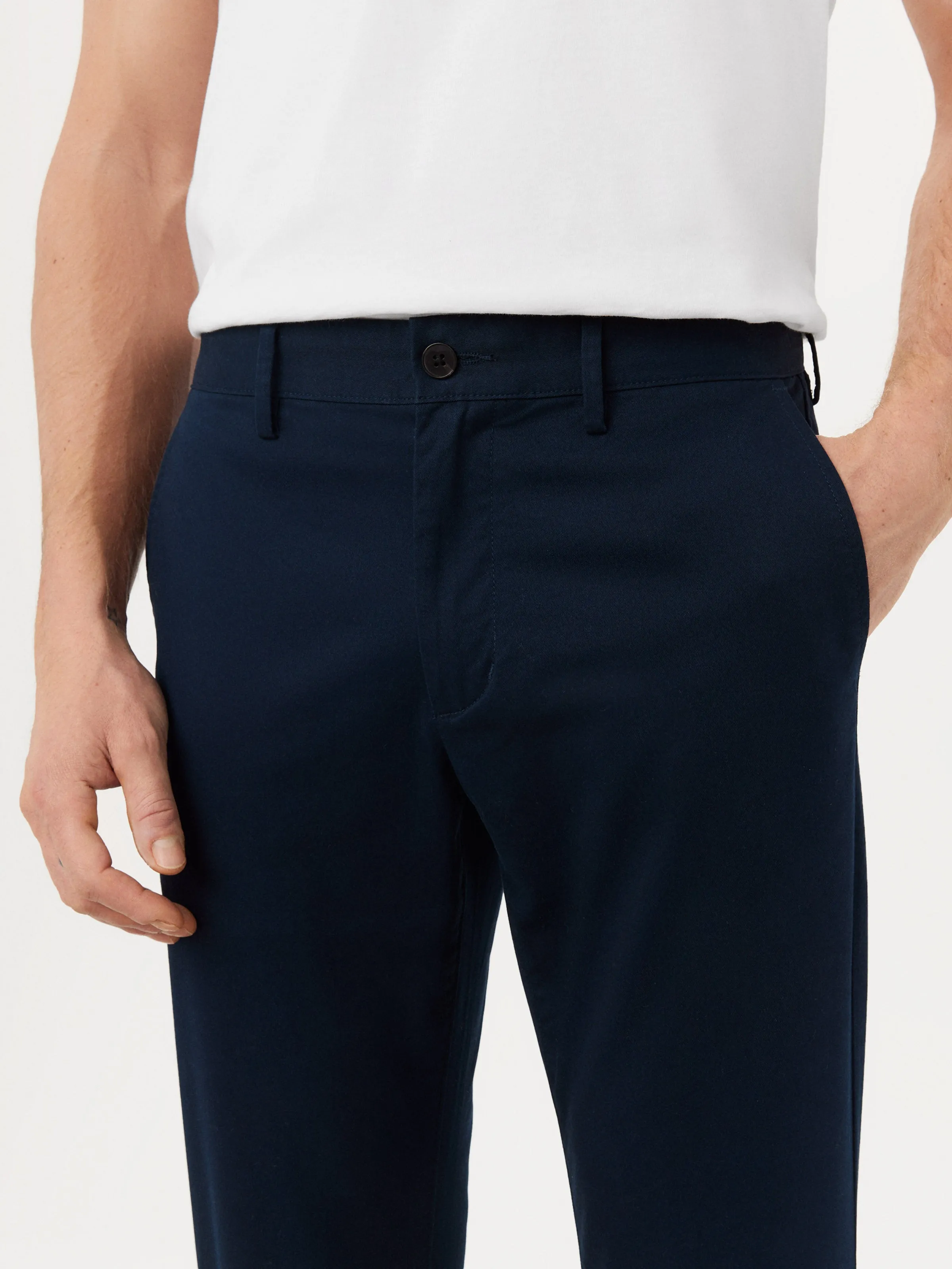 The Brunswick Slim Chino Pant in Deep Blue sold by Frank & Oak product image thumbnail 4