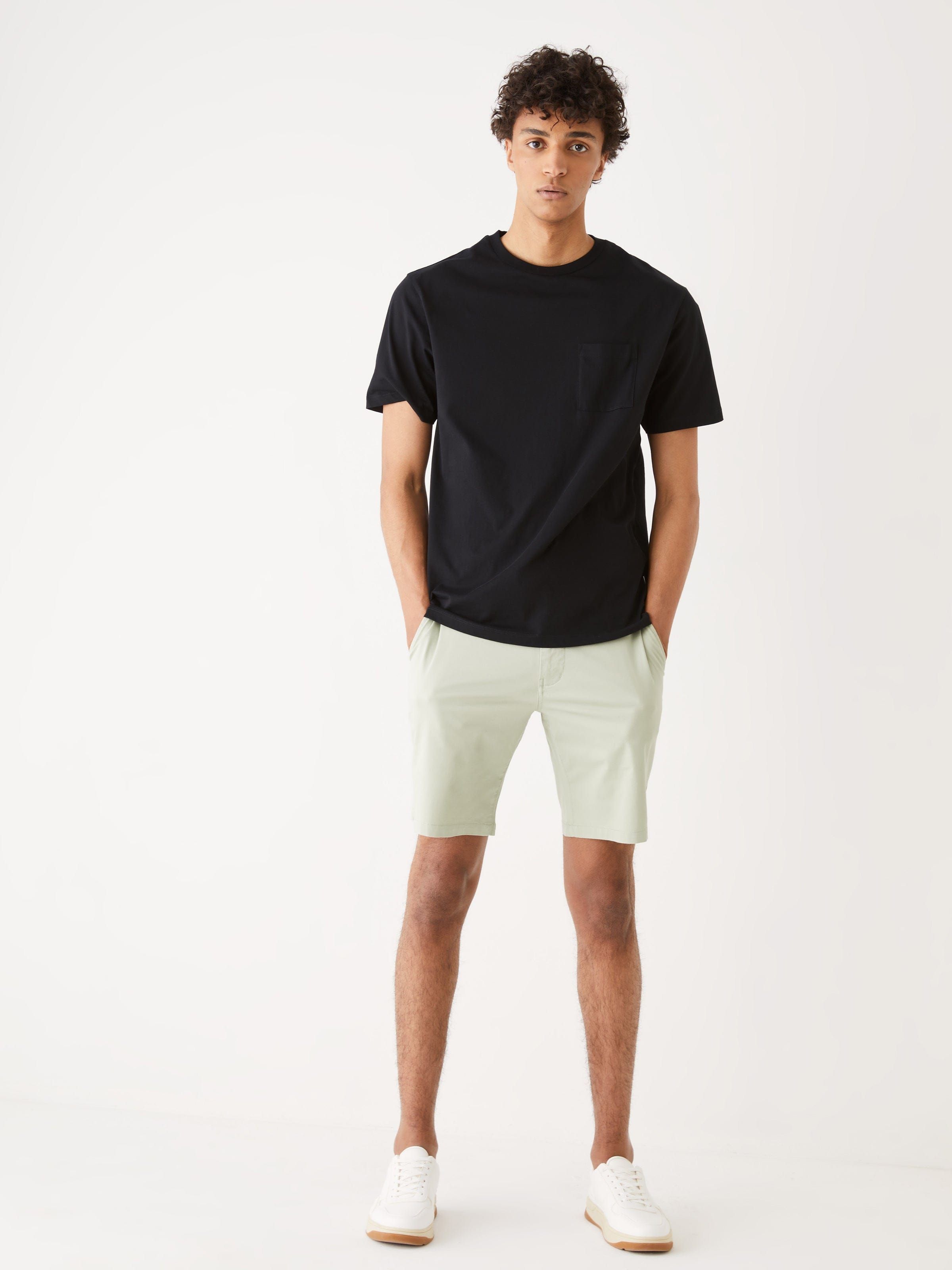 The Slim Fit Brunswick Chino Short in Green sold by Frank & Oak