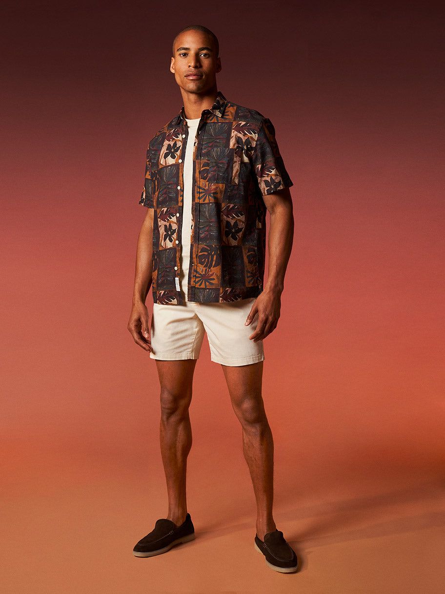 The Printed Resort Shirt in Copper sold by Frank & Oak product image thumbnail 2