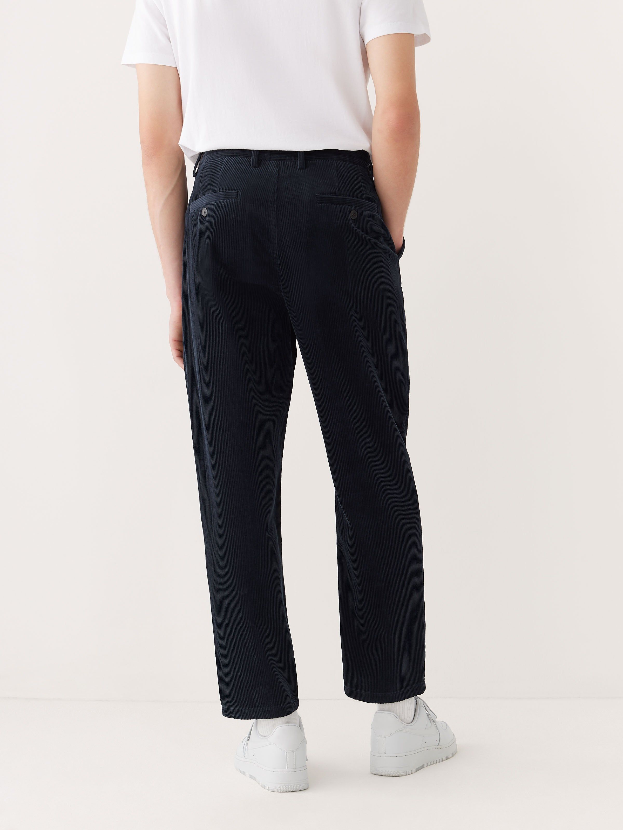 The Jamie Relaxed Tapered Fit Corduroy Pant in Deep Blue sold by Frank & Oak product image thumbnail 4