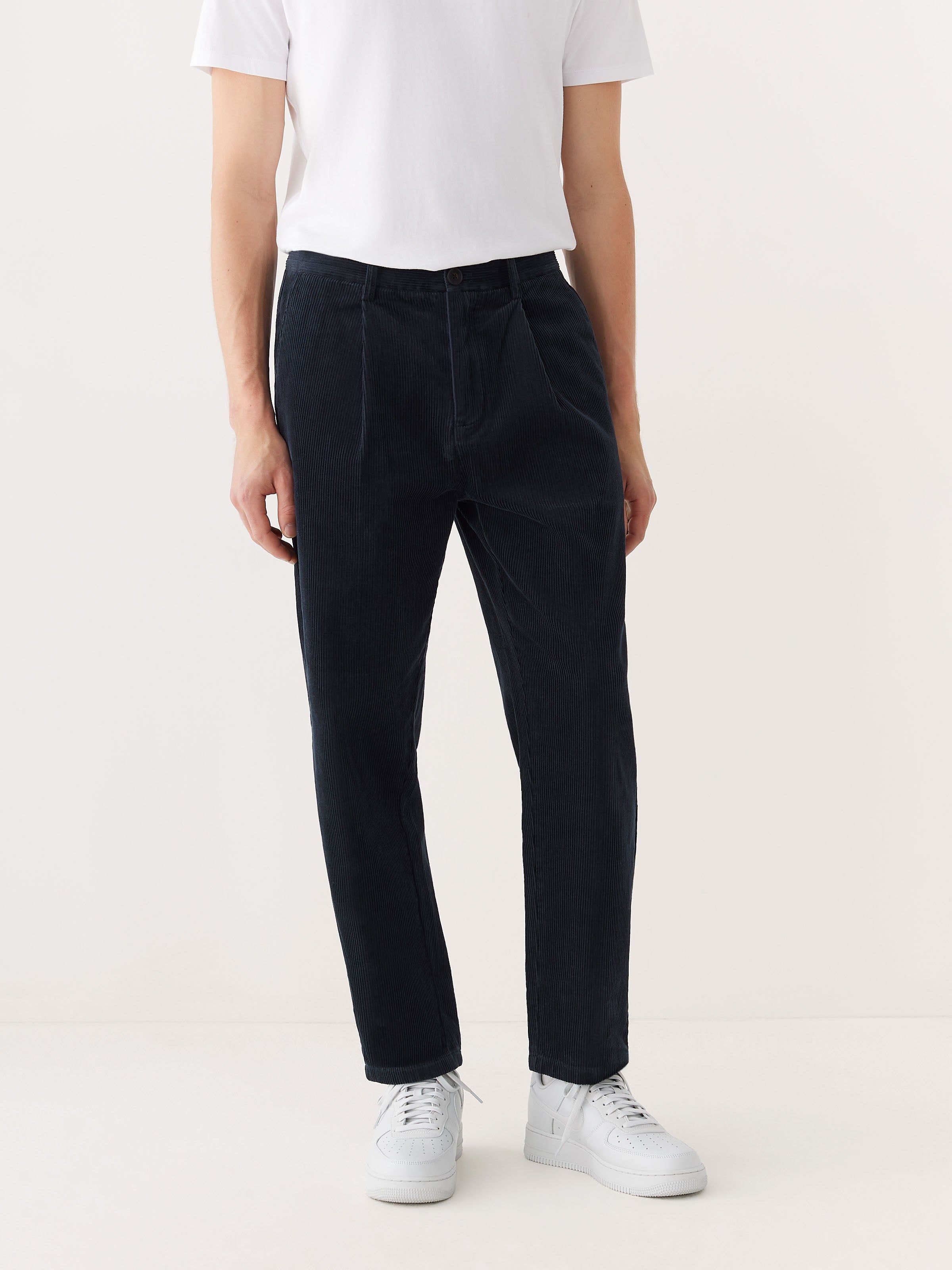 The Jamie Relaxed Tapered Fit Corduroy Pant in Deep Blue sold by Frank & Oak product image thumbnail 3