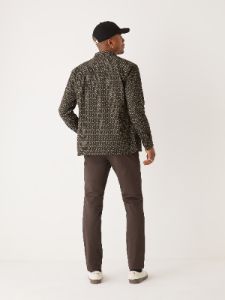 The Loose Fit Printed Shirt in Rosin sold by Frank & Oak