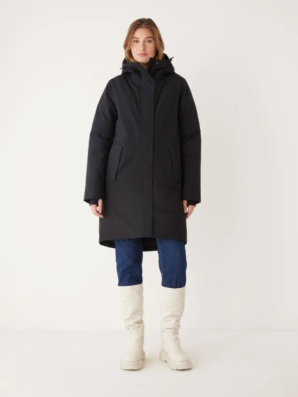 The Capital Parka in Black sold by Frank & Oak