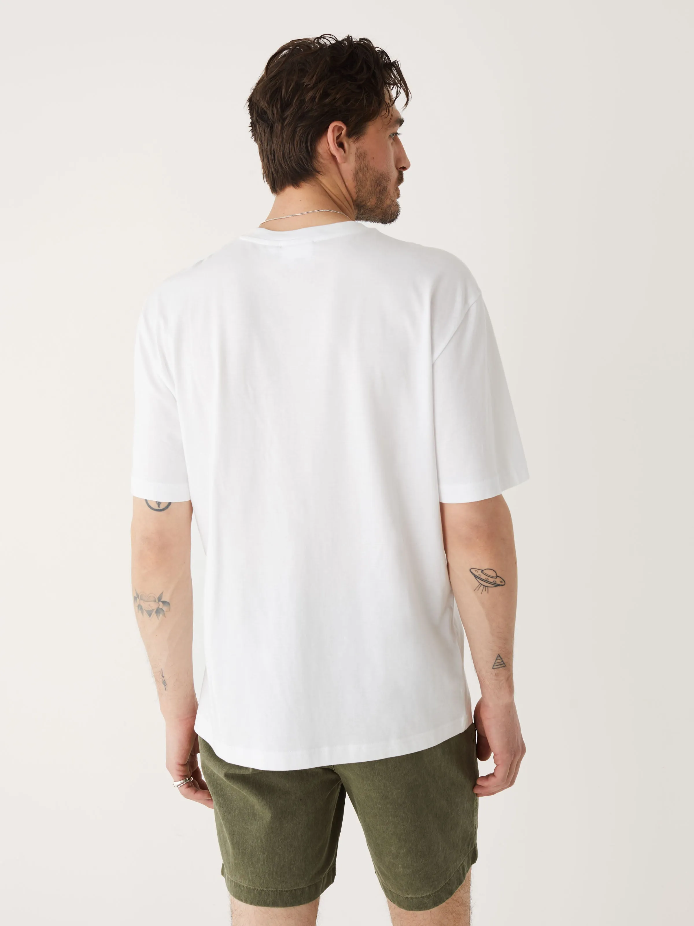 The Fluid Boxy T-shirt in Bright White sold by Frank & Oak product image thumbnail 3