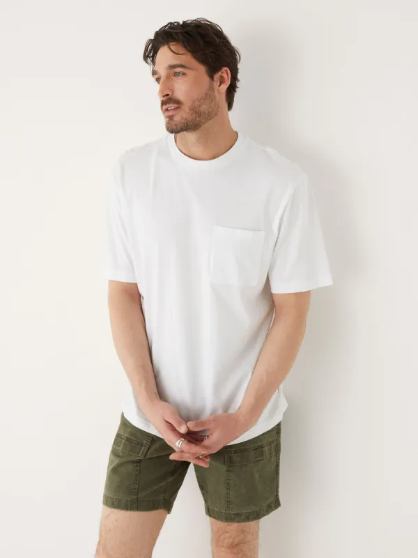 The Fluid Boxy T-shirt in Bright White sold by Frank & Oak
