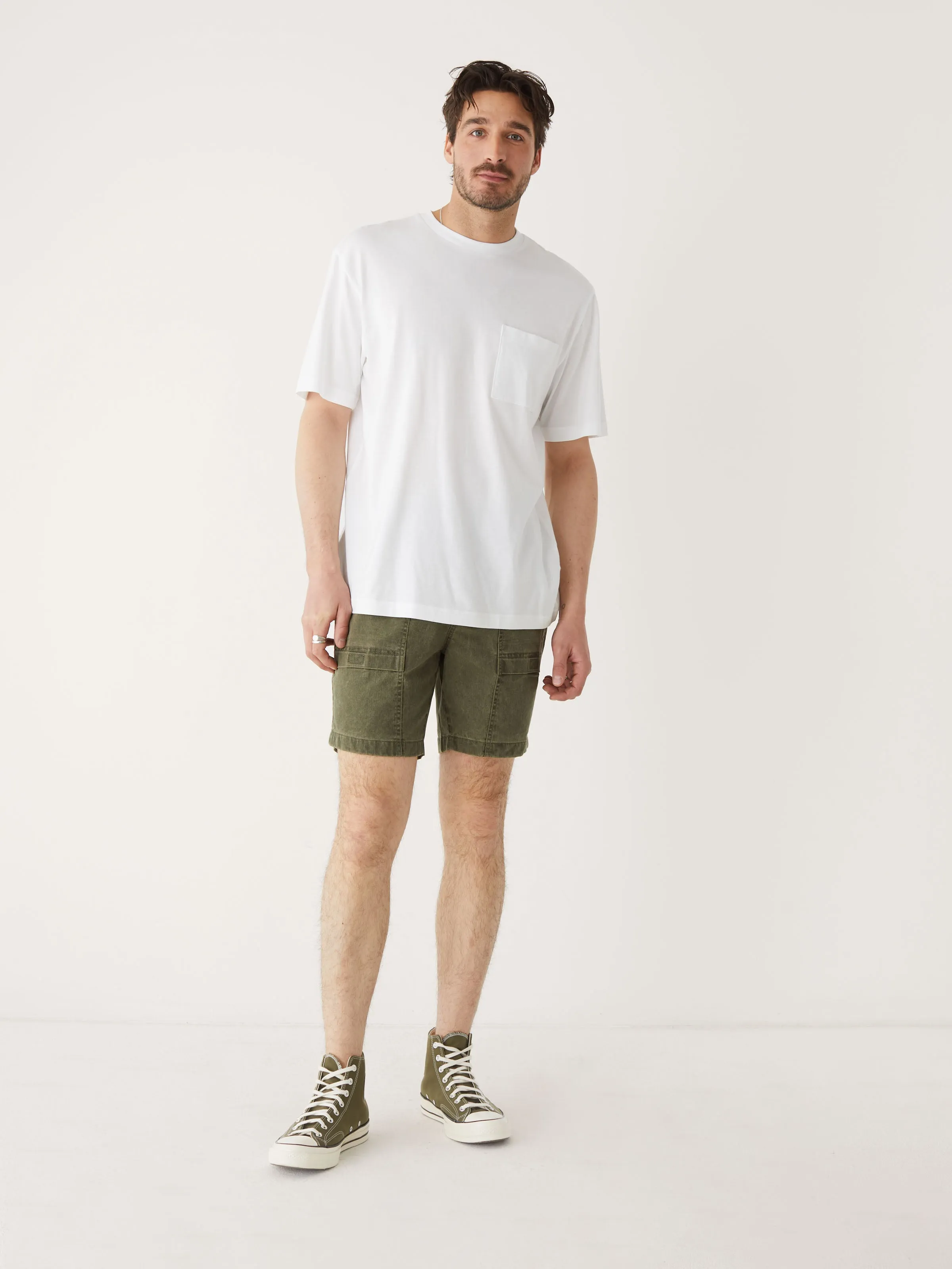 The Fluid Boxy T-shirt in Bright White sold by Frank & Oak product image thumbnail 2