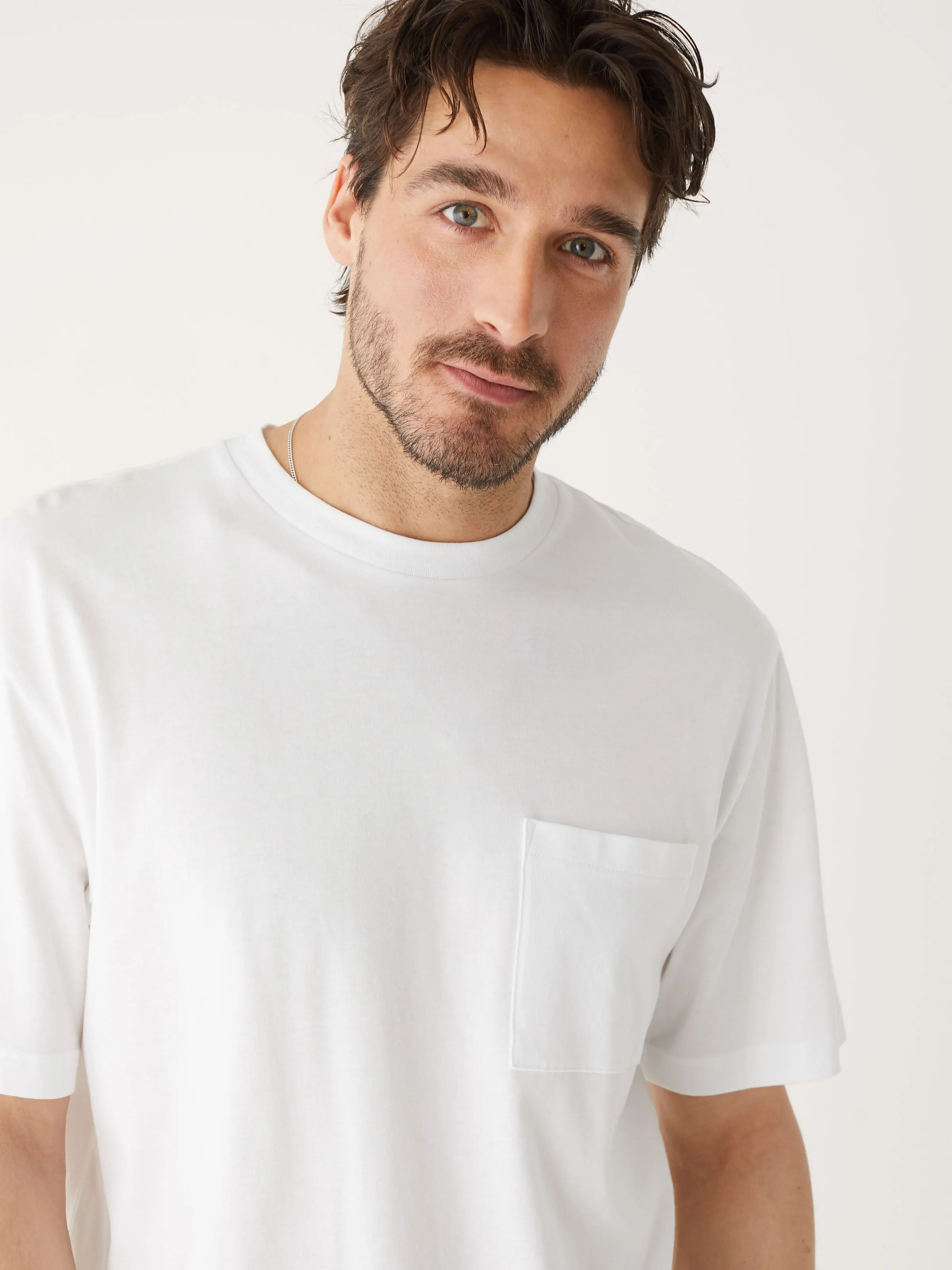 The Fluid Boxy T-shirt in Bright White sold by Frank & Oak product image thumbnail 5