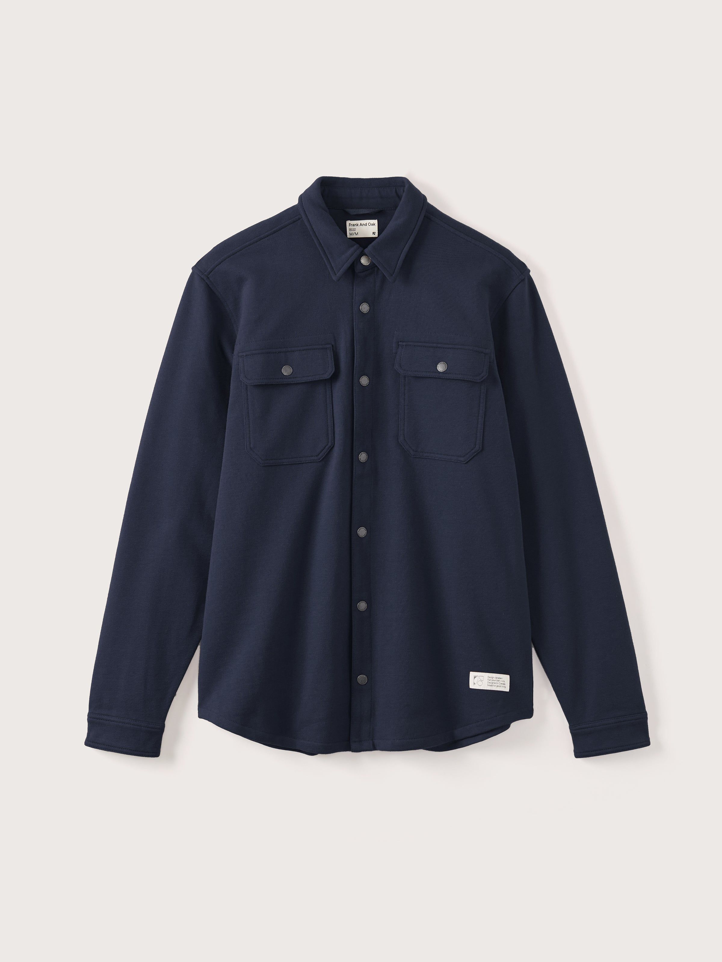 The French Terry Overshirt in Deep Blue sold by Frank & Oak product image thumbnail 2