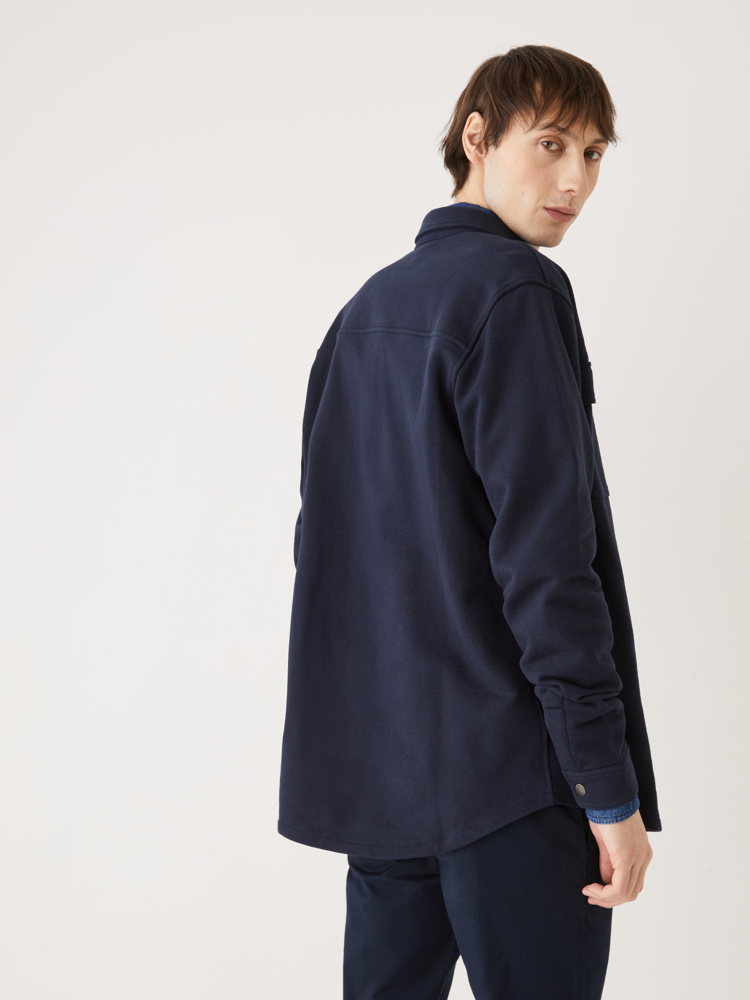 The French Terry Overshirt in Deep Blue sold by Frank & Oak product image thumbnail 5
