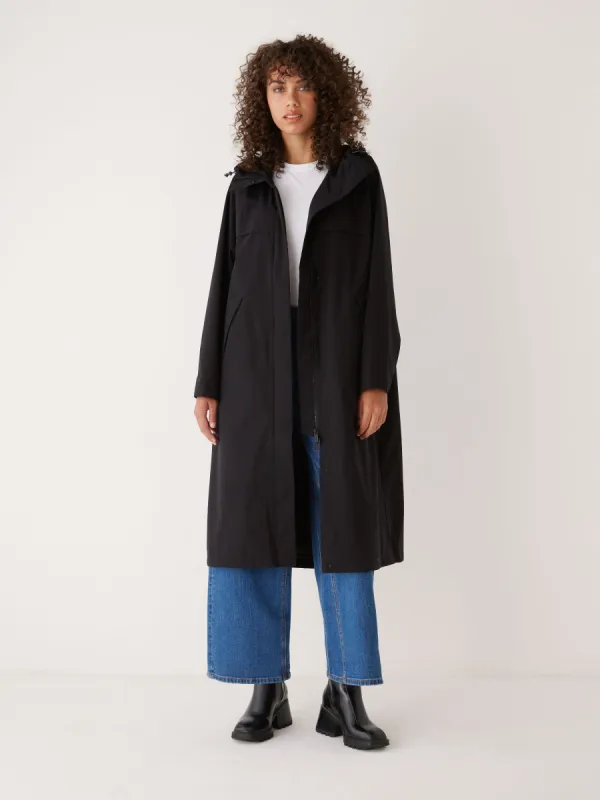 The Anorak Rain Jacket in Black sold by Frank & Oak