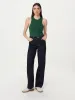 The Ribbed Tank Top in Dark Green sold by Frank & Oak
