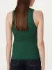 The Ribbed Tank Top in Dark Green sold by Frank & Oak