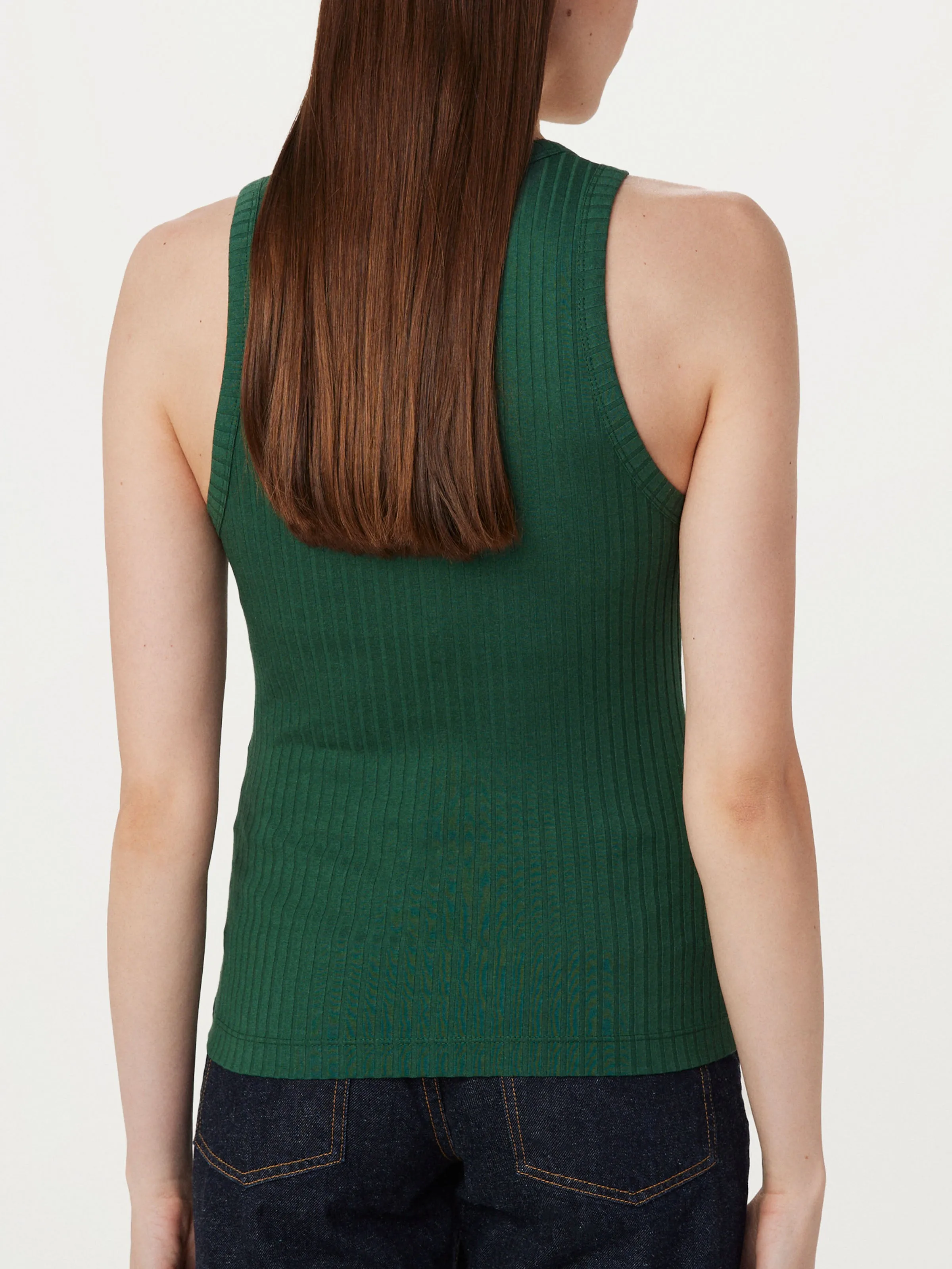 The Ribbed Tank Top in Dark Green sold by Frank & Oak product image thumbnail 4