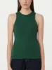 The Ribbed Tank Top in Dark Green sold by Frank & Oak