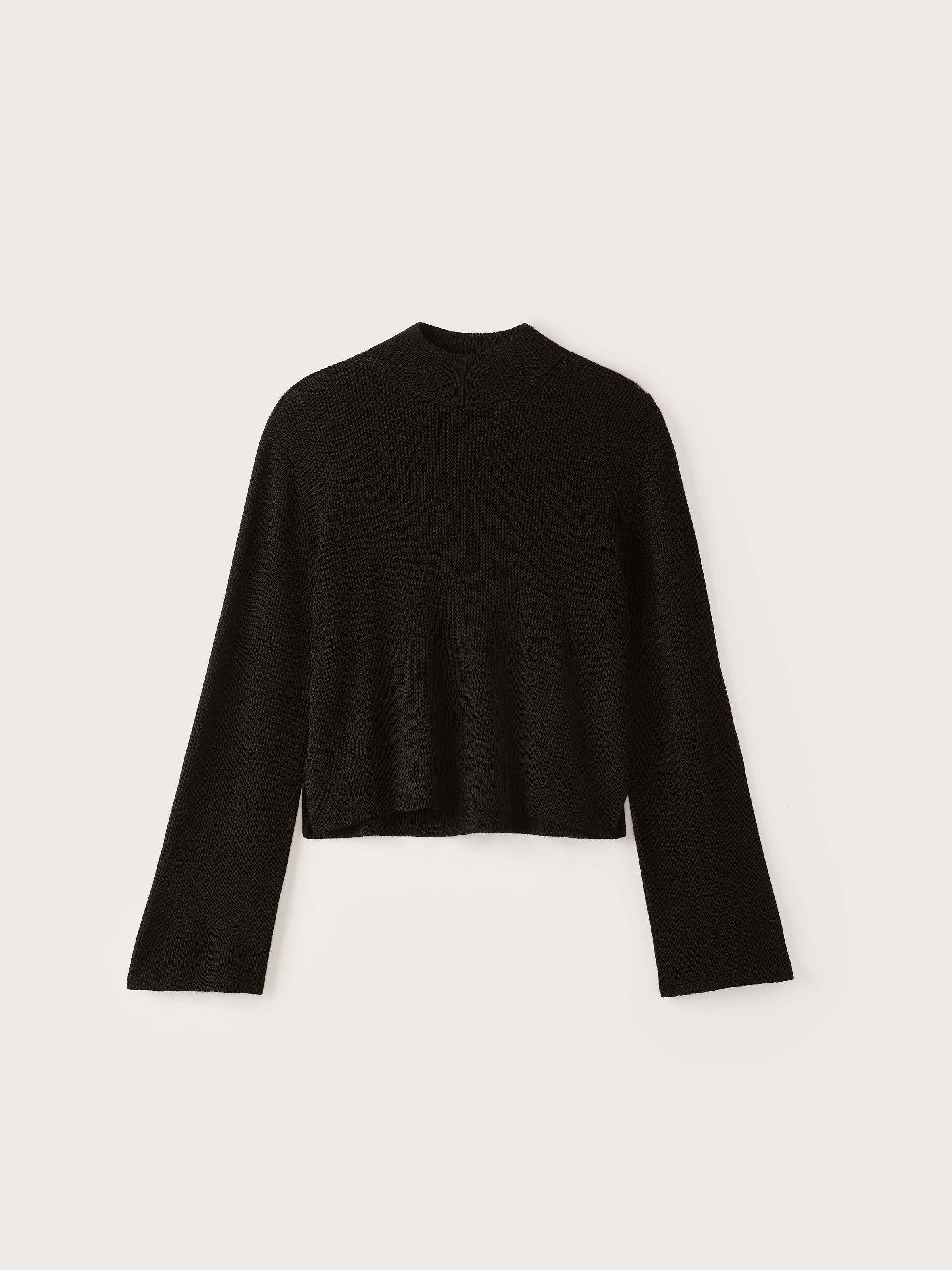 The Merino Wool Mockneck Sweater in Black sold by Frank & Oak product image thumbnail 4