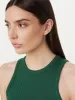The Ribbed Tank Top in Dark Green sold by Frank & Oak
