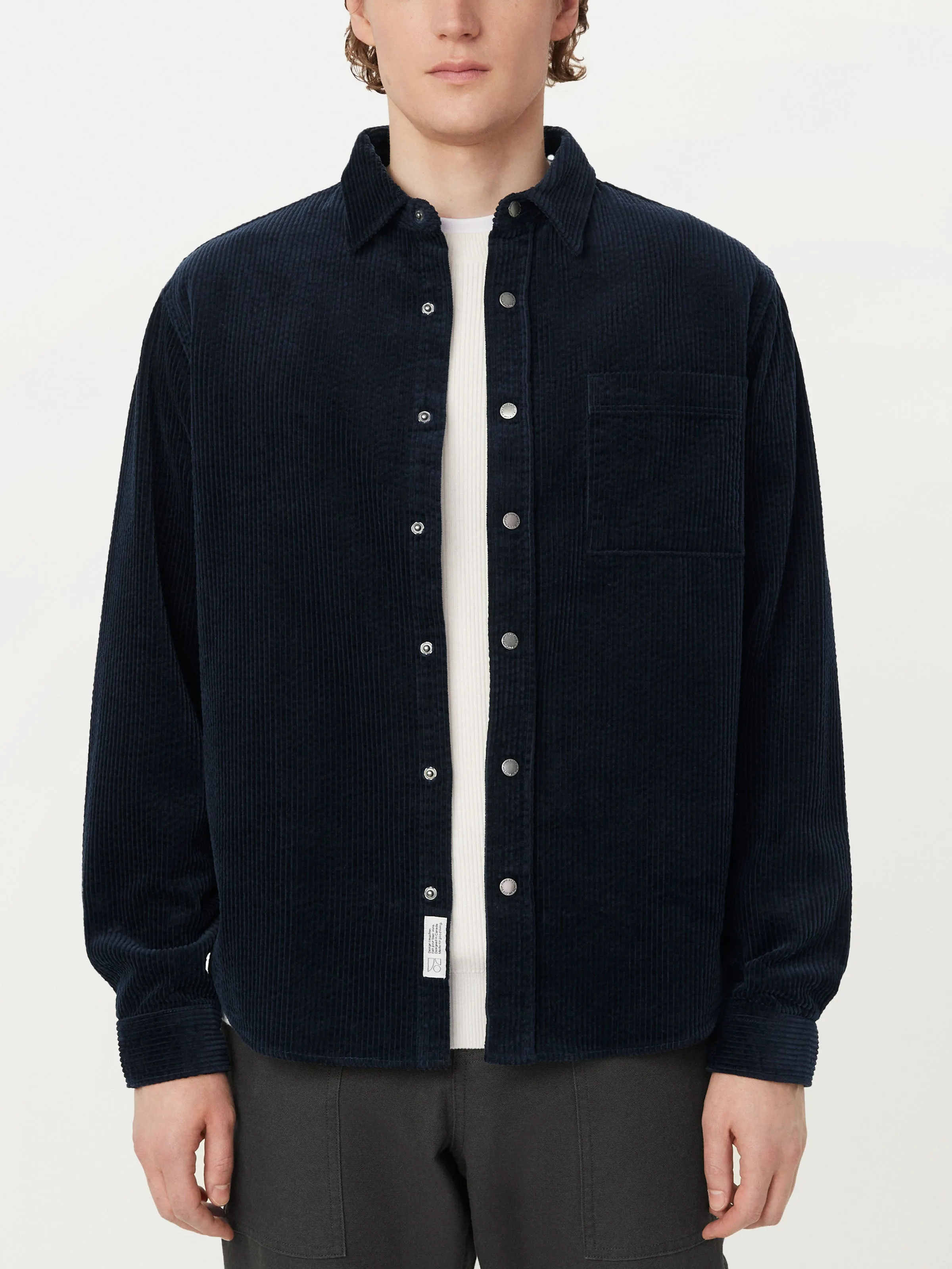 The Corduroy Shirt in Deep Blue sold by Frank & Oak product image thumbnail 3