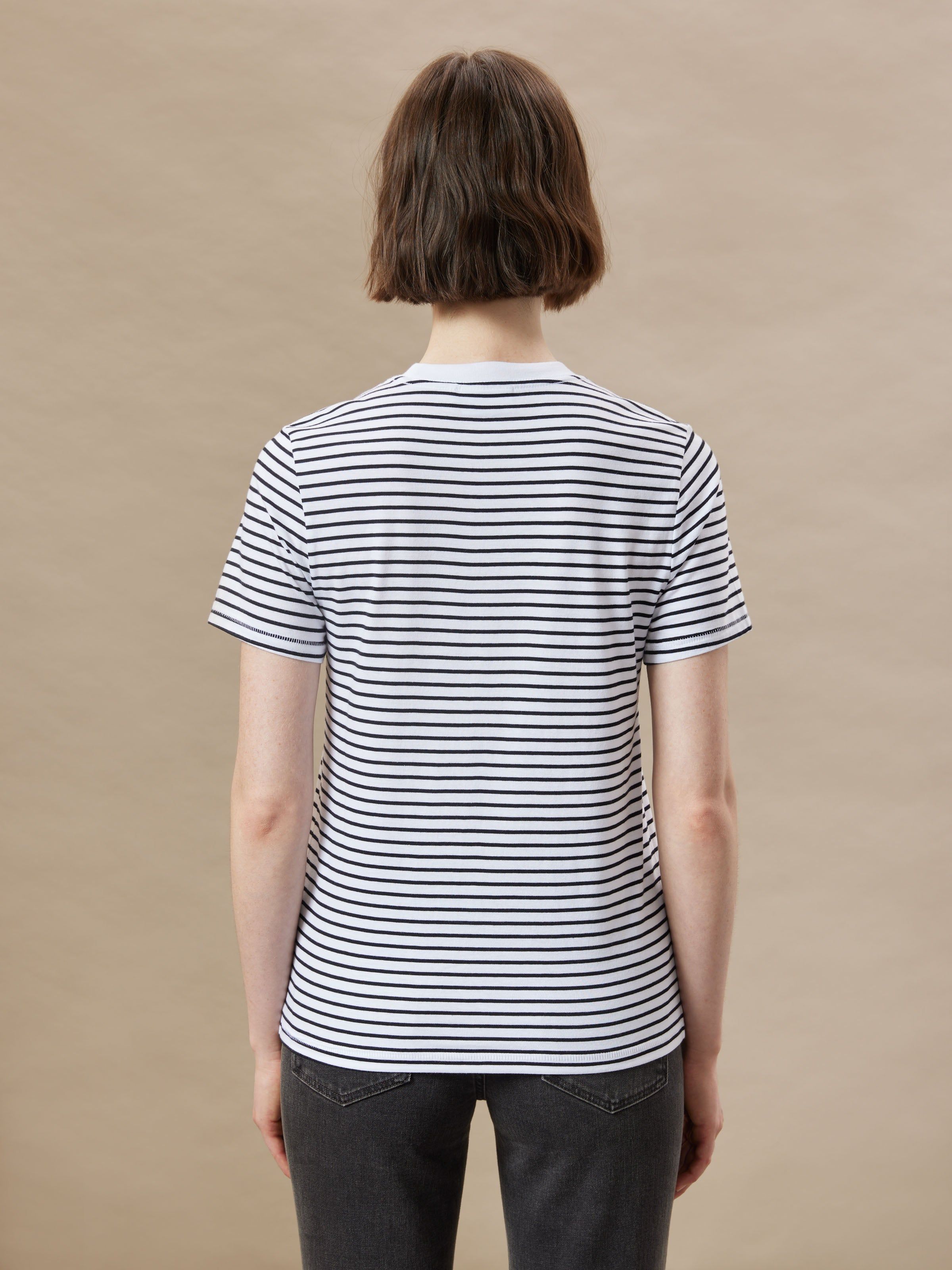 The Striped Essential T-Shirt in White sold by Frank & Oak product image thumbnail 3