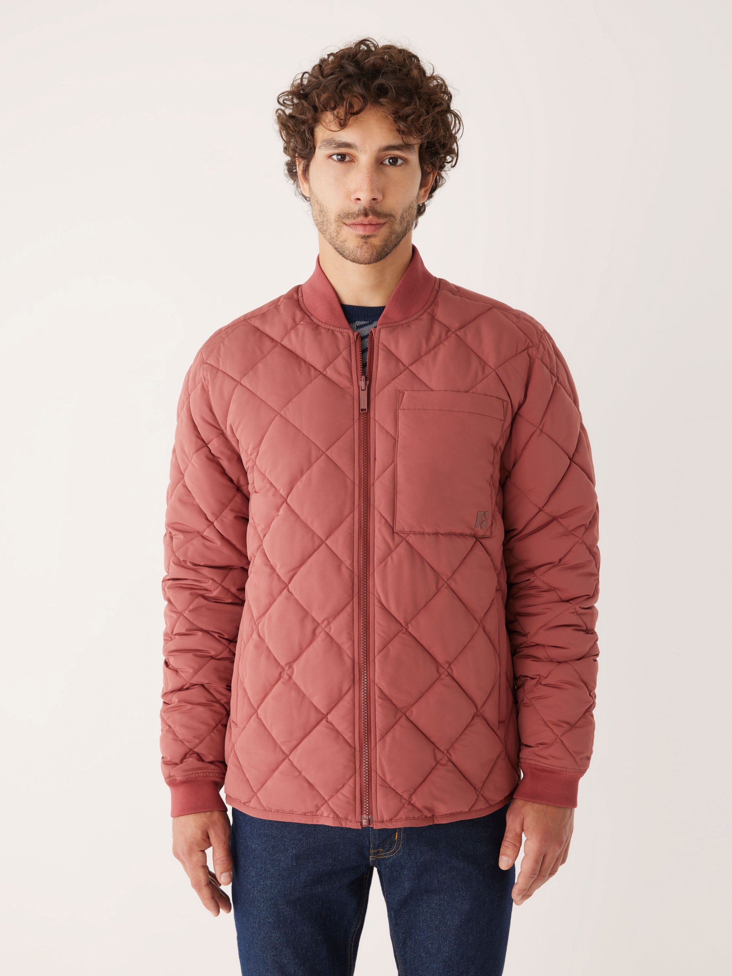 The Varsity Skyline Bomber in Soft Saffron sold by Frank & Oak product image thumbnail 2