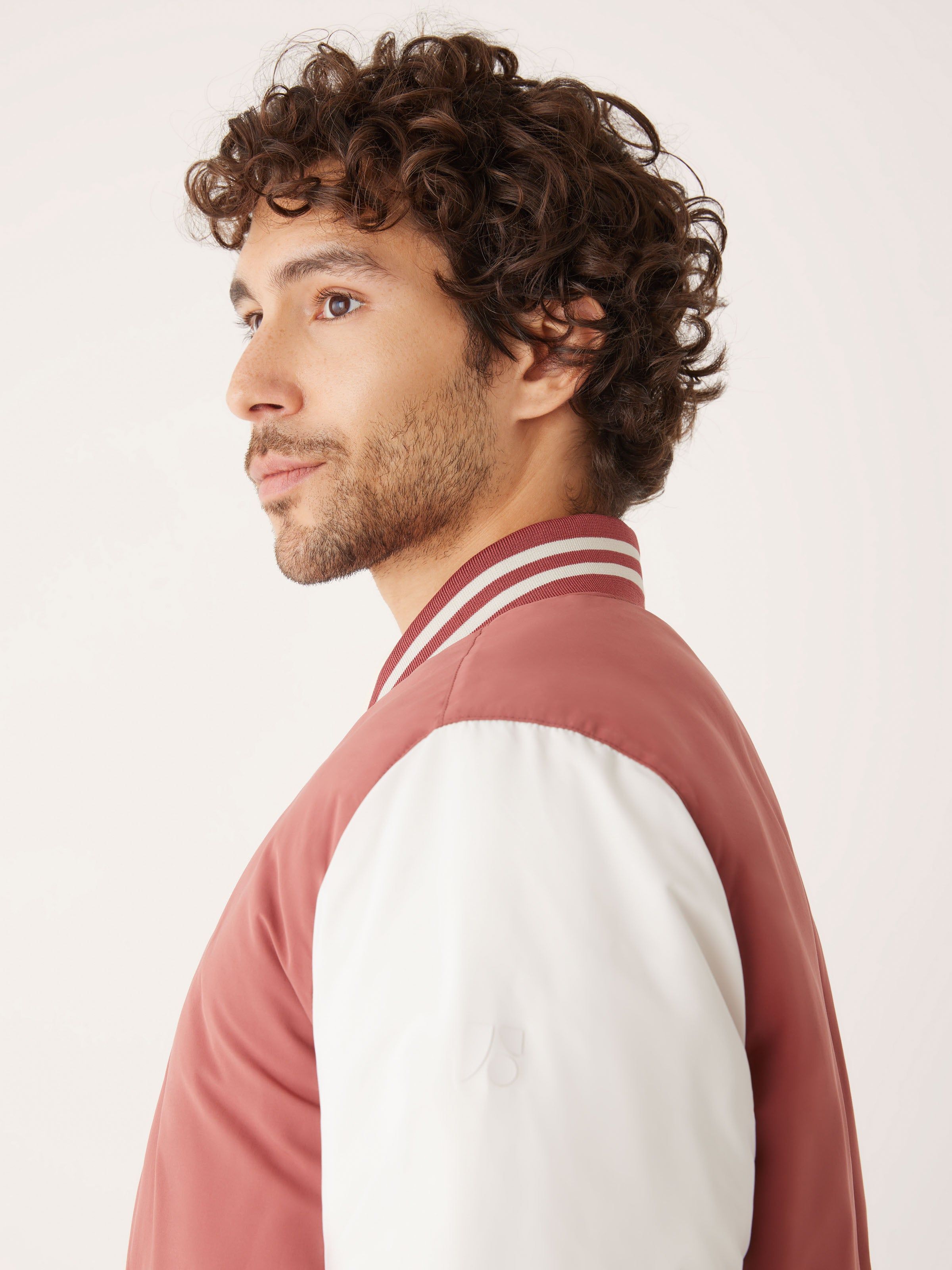 The Varsity Skyline Bomber in Soft Saffron sold by Frank & Oak product image thumbnail 5