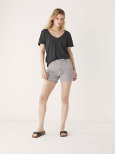 The V-Neck Relaxed T-Shirt in Black sold by Frank & Oak
