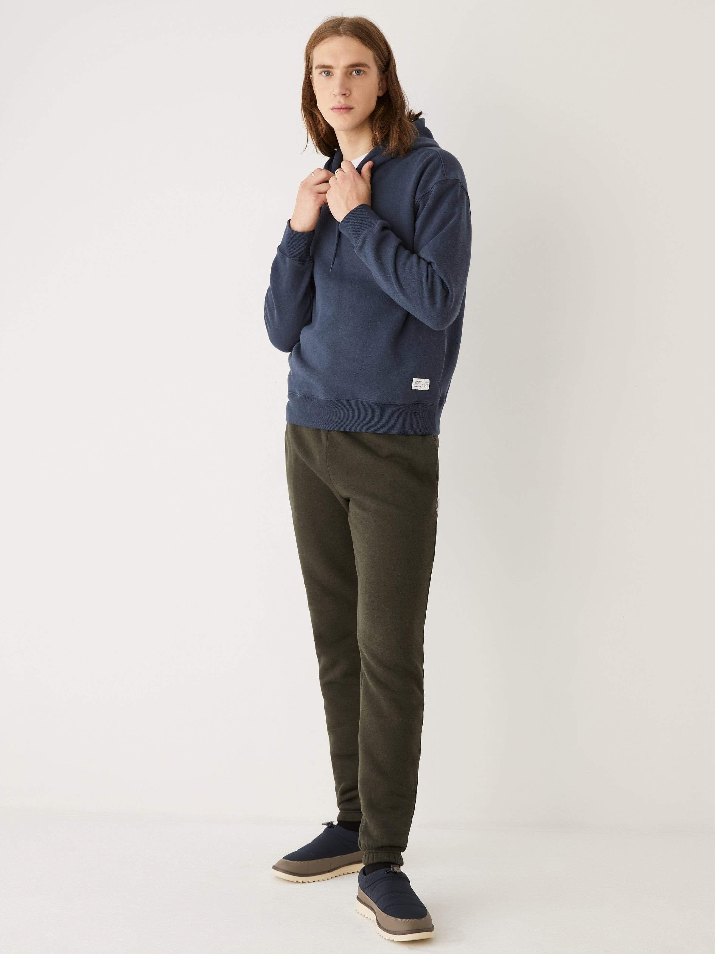 The French Fleece Hoodie in Dark Blue sold by Frank & Oak product image thumbnail 4