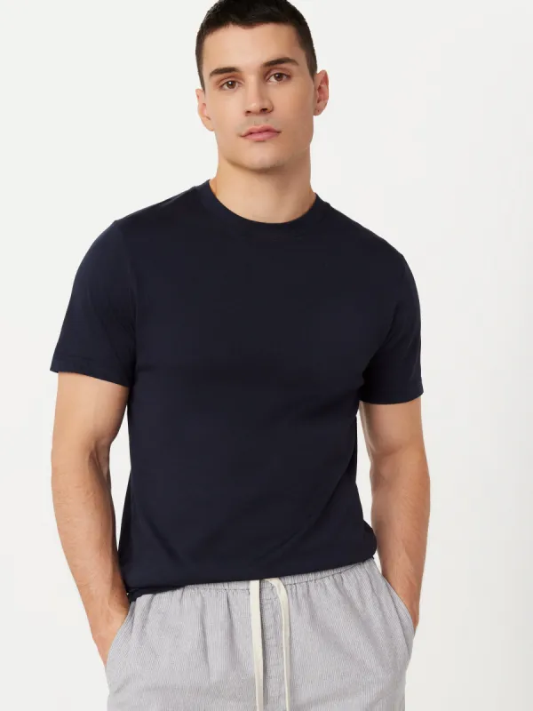 The Essential Slim T-Shirt in Deep Blue sold by Frank & Oak