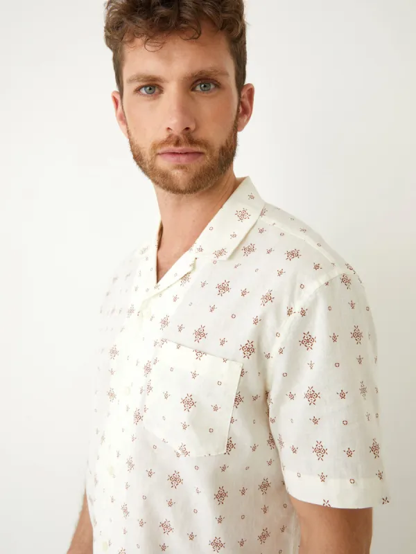 The Camp Collar Resort Shirt in White sold by Frank & Oak