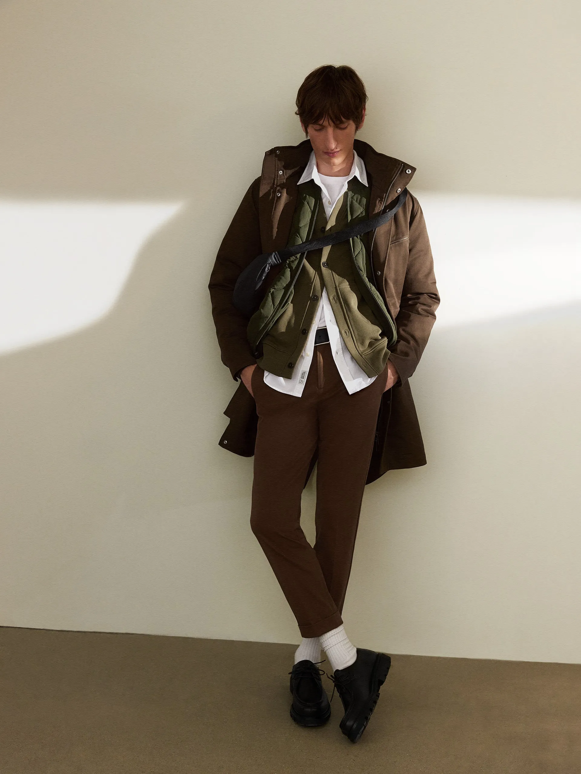 The Fishtail Parka in Dark Taupe sold by Frank & Oak product image thumbnail 2