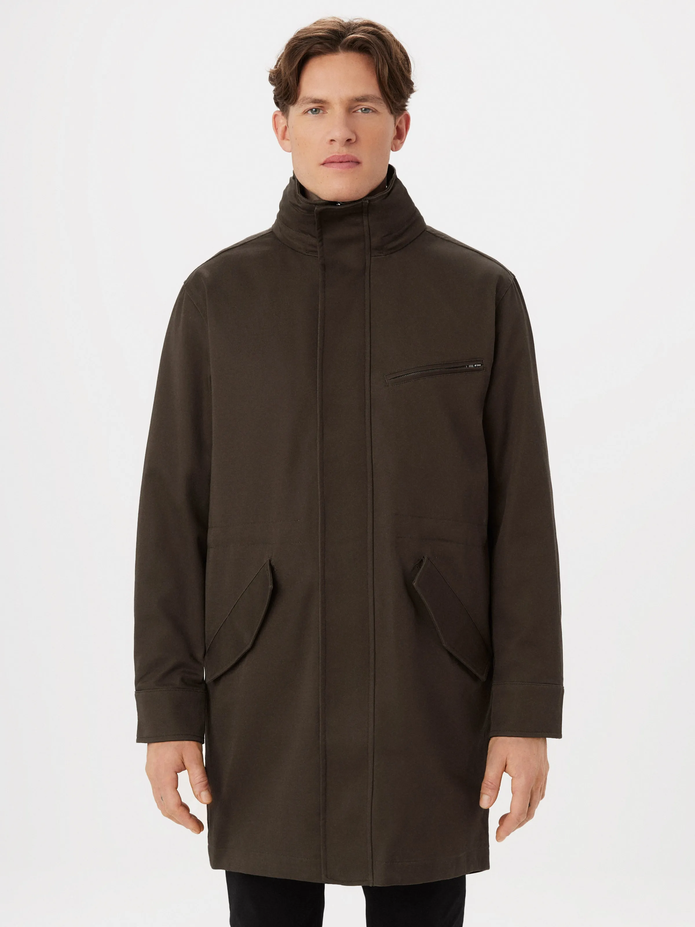 The Fishtail Parka in Dark Taupe sold by Frank & Oak product image thumbnail 4