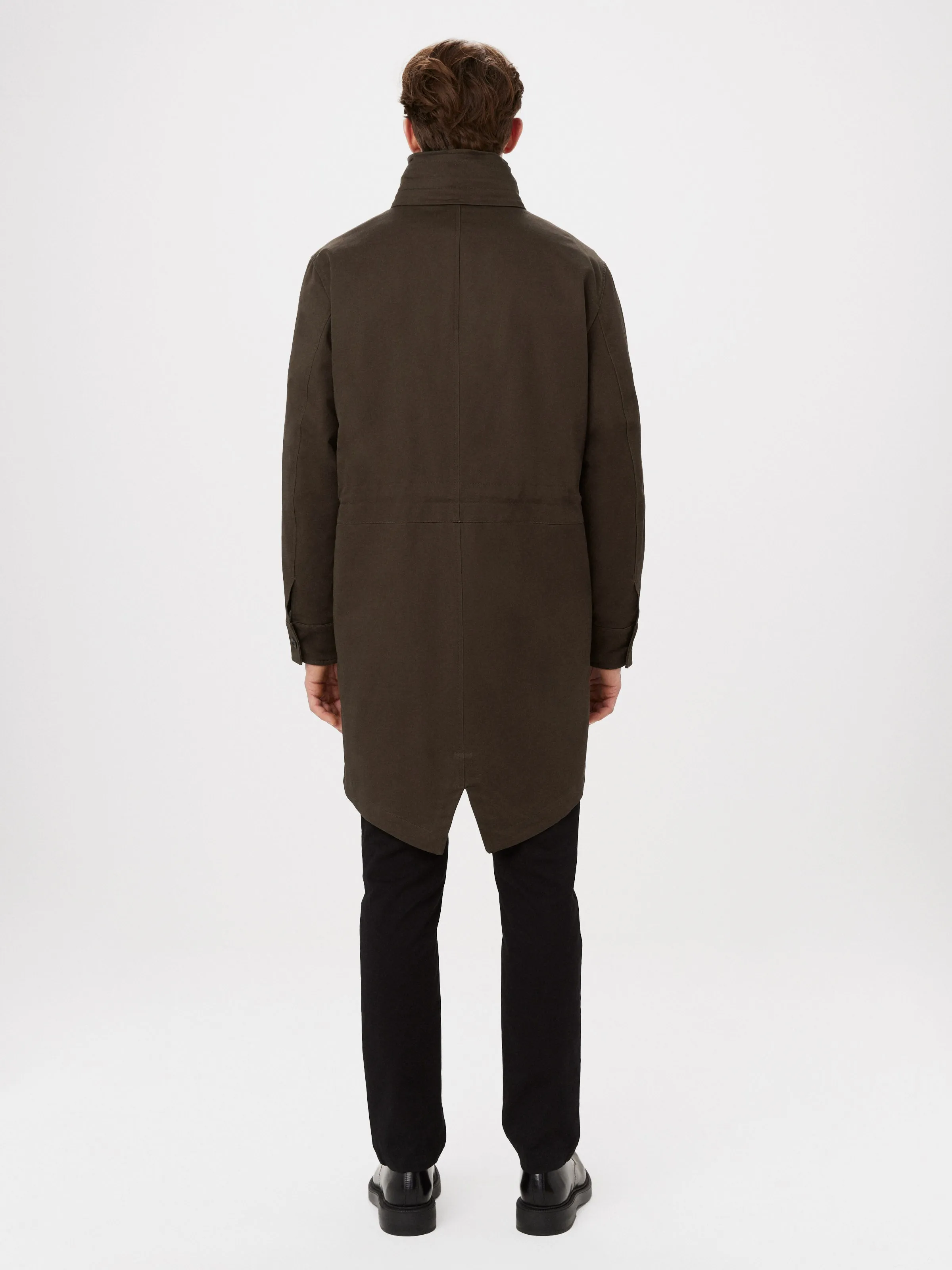 The Fishtail Parka in Dark Taupe sold by Frank & Oak product image thumbnail 5