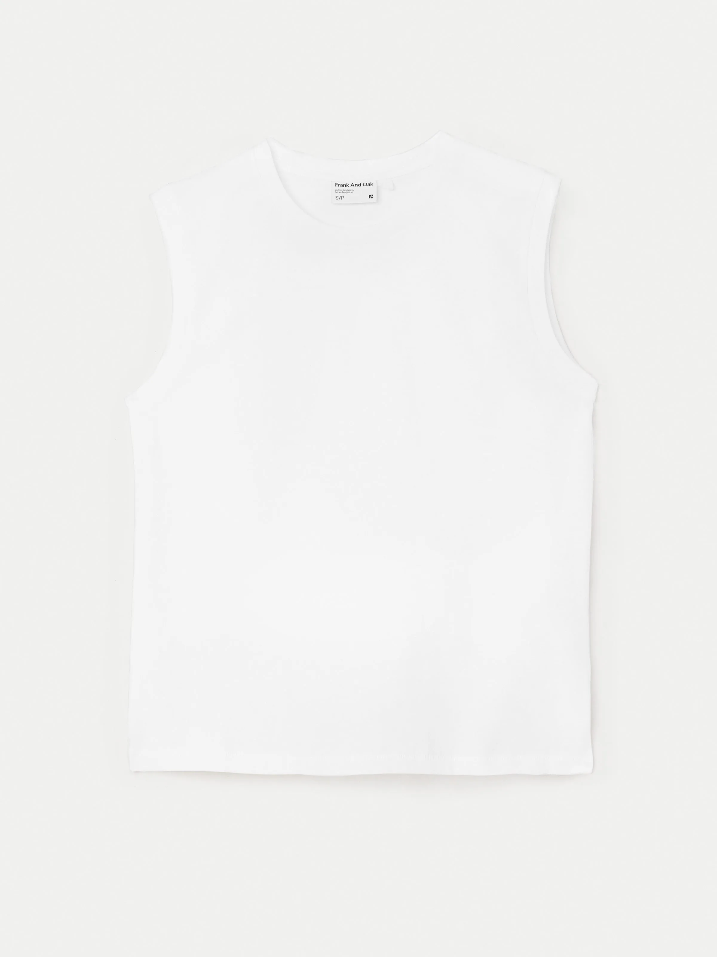 The Sleeveless T-Shirt in Bright White sold by Frank & Oak product image thumbnail 5