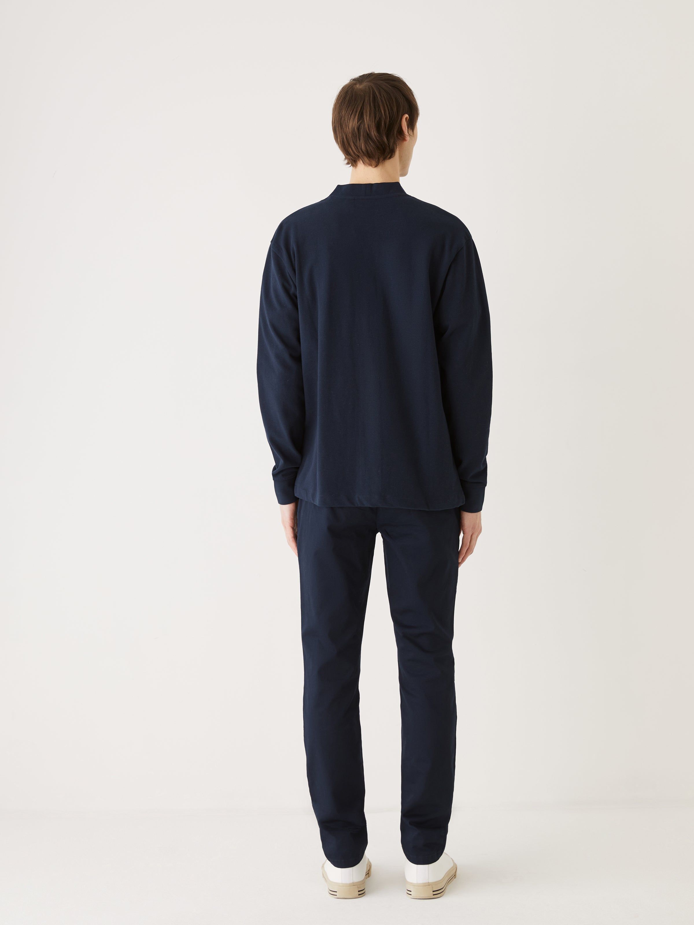 The Jersey Cardigan in Deep Blue sold by Frank & Oak product image thumbnail 4