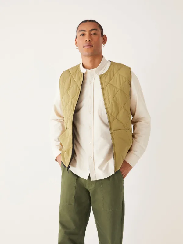 The Skyline Reversible Vest in Bronze sold by Frank & Oak