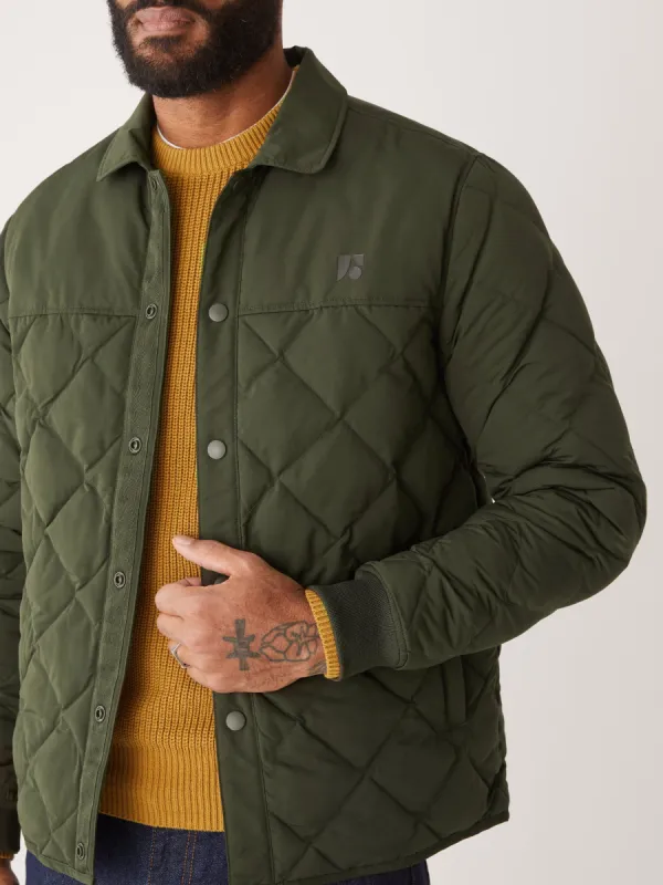 The Skyline Collared Jacket in Rosin sold by Frank & Oak