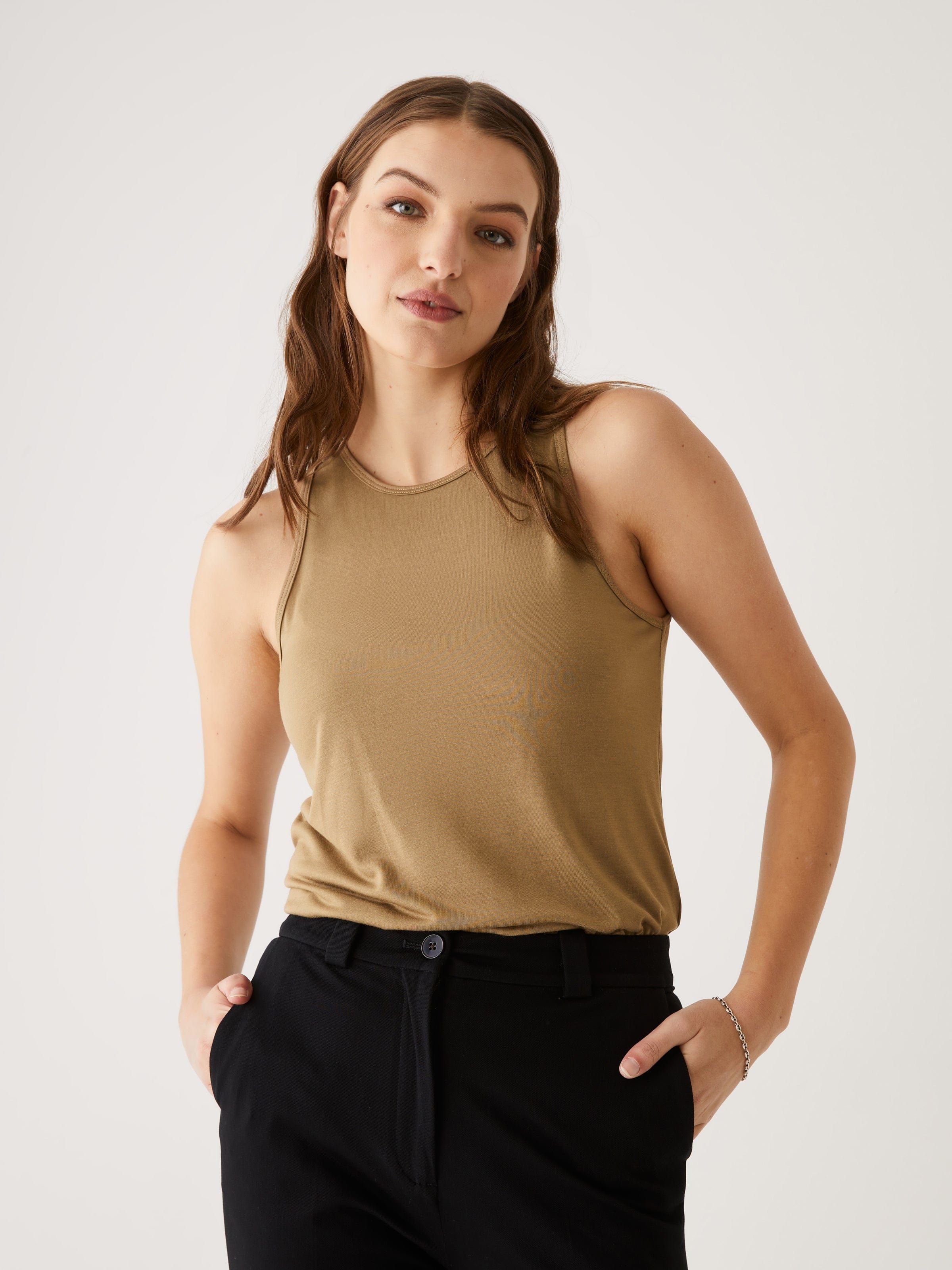 The Supersoft Tank Top in Brown sold by Frank & Oak product image thumbnail 3