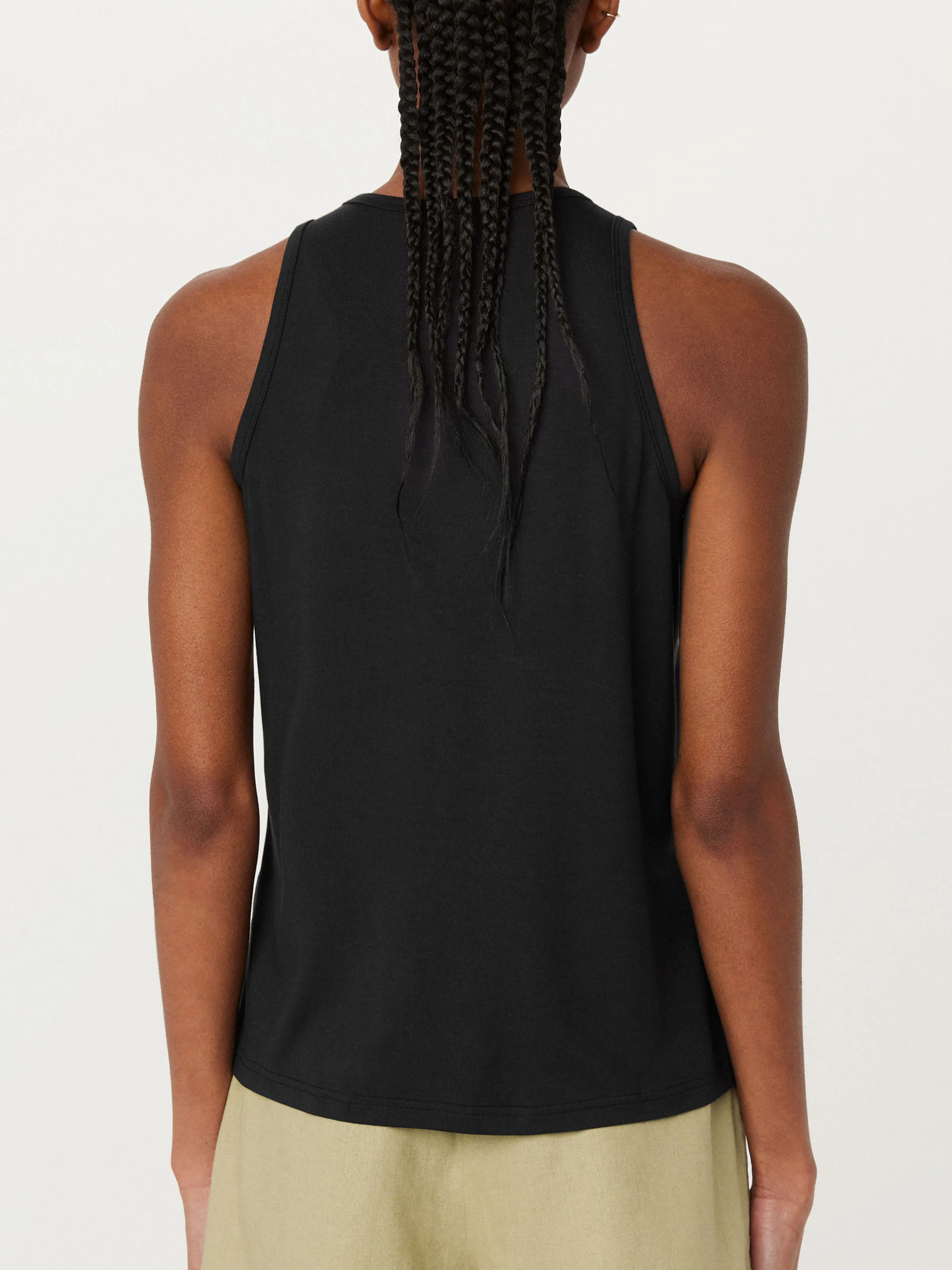 The Soft Fluid Tank Top in Black sold by Frank & Oak product image thumbnail 4