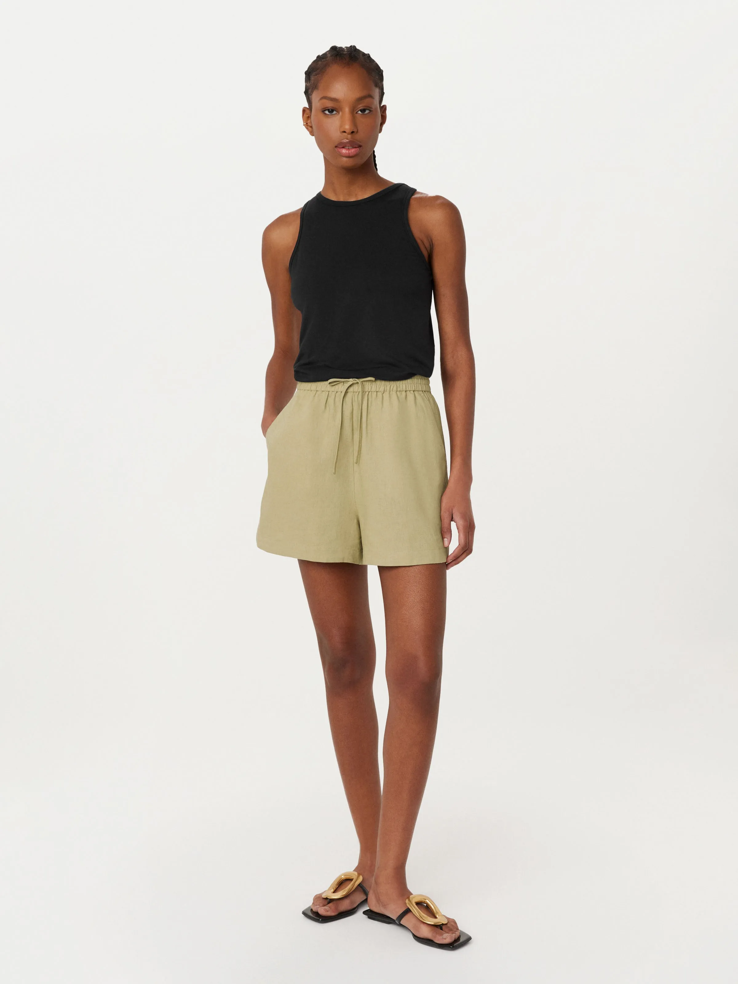 The Soft Fluid Tank Top in Black sold by Frank & Oak product image thumbnail 2