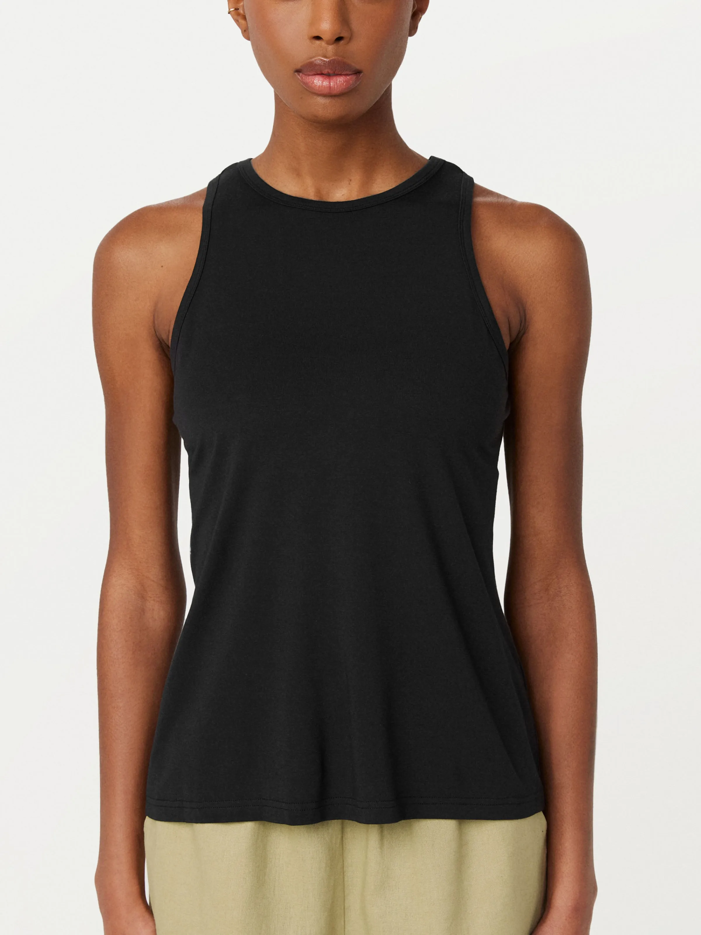 The Soft Fluid Tank Top in Black sold by Frank & Oak product image thumbnail 3