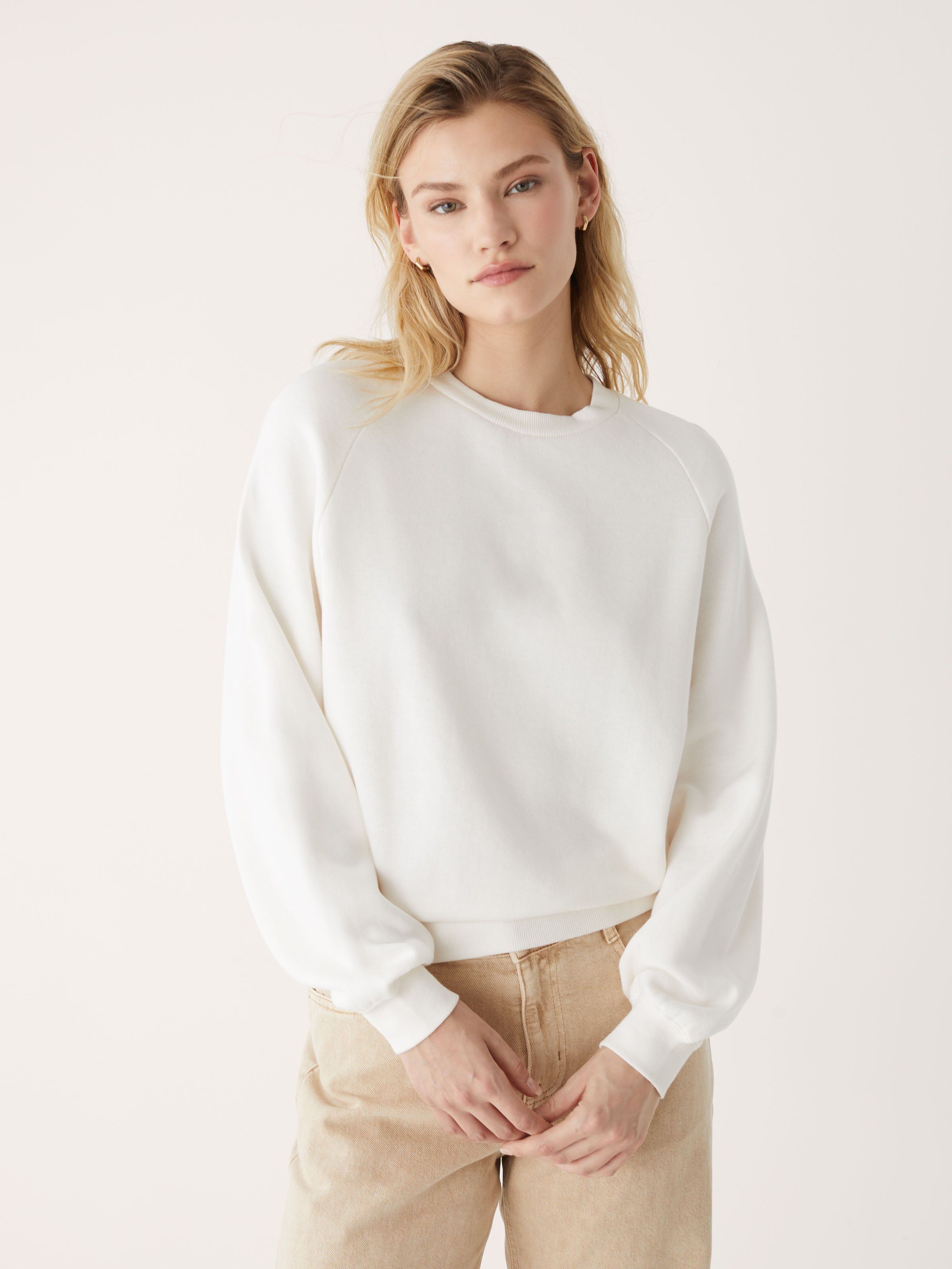 The French Terry Crewneck in Cream sold by Frank & Oak product image thumbnail 3
