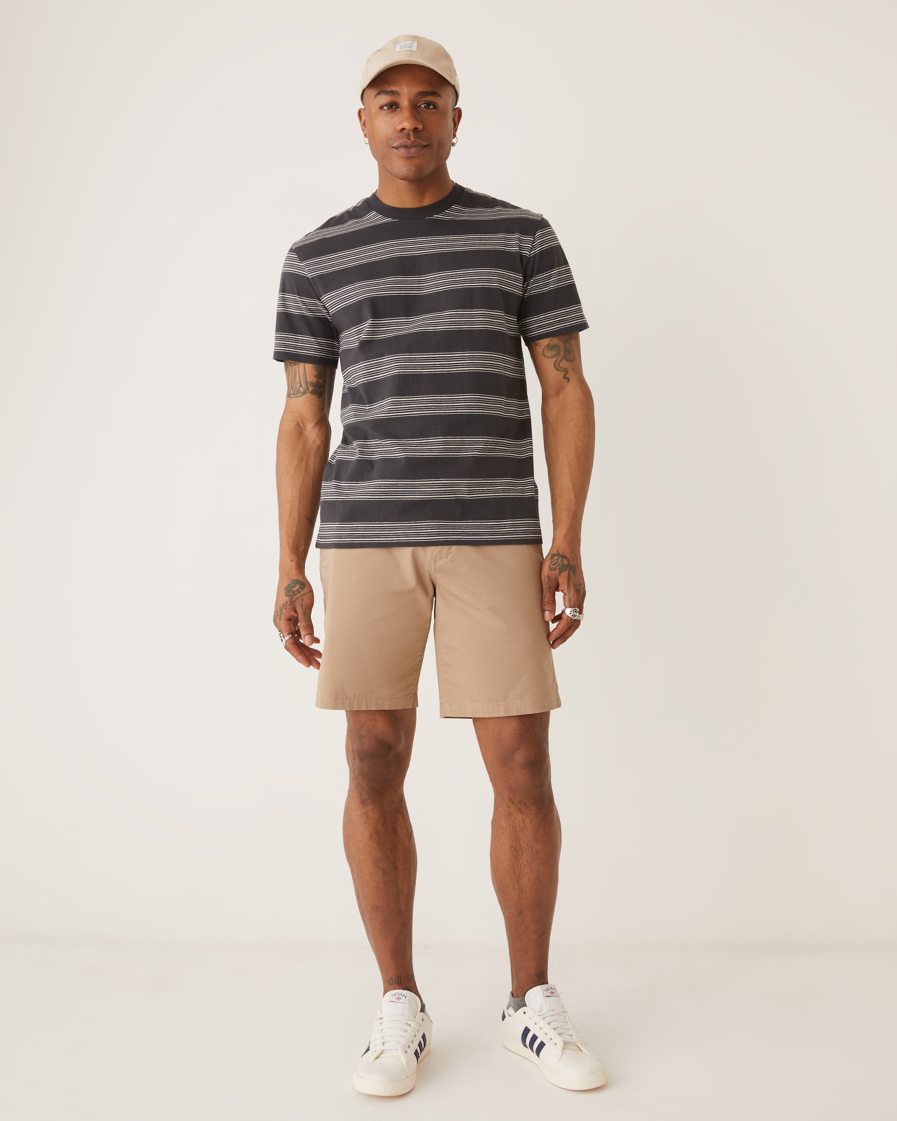 The Relaxed Fit Essential T-shirt in Dark Grey sold by Frank & Oak