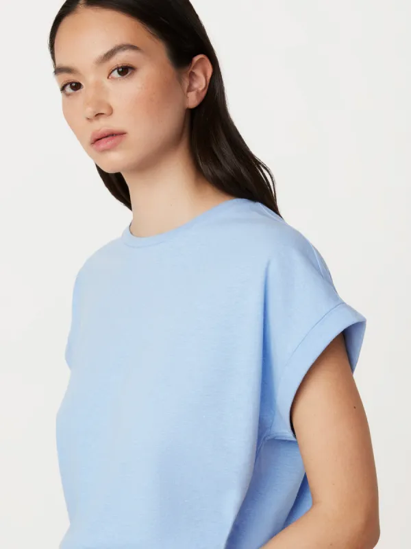 The Hemp Relaxed T-Shirt in Sky Blue sold by Frank & Oak