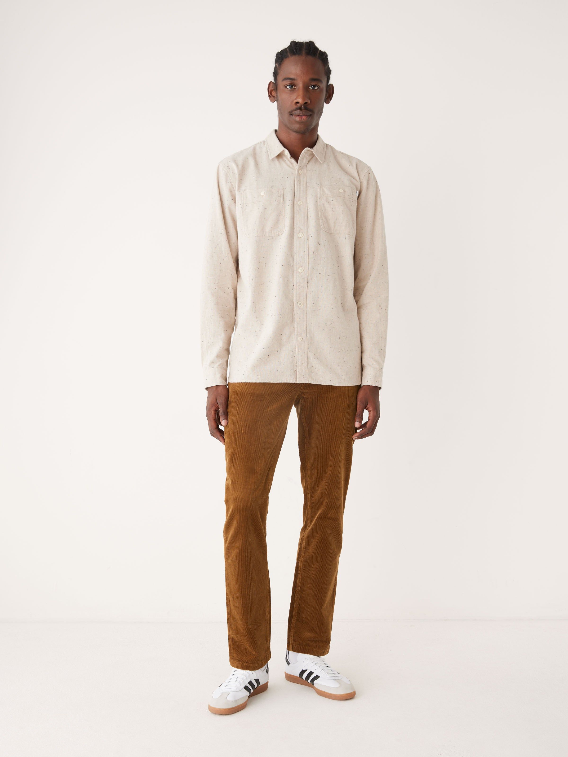 The Nepped Shirt in Beige sold by Frank & Oak product image thumbnail 2