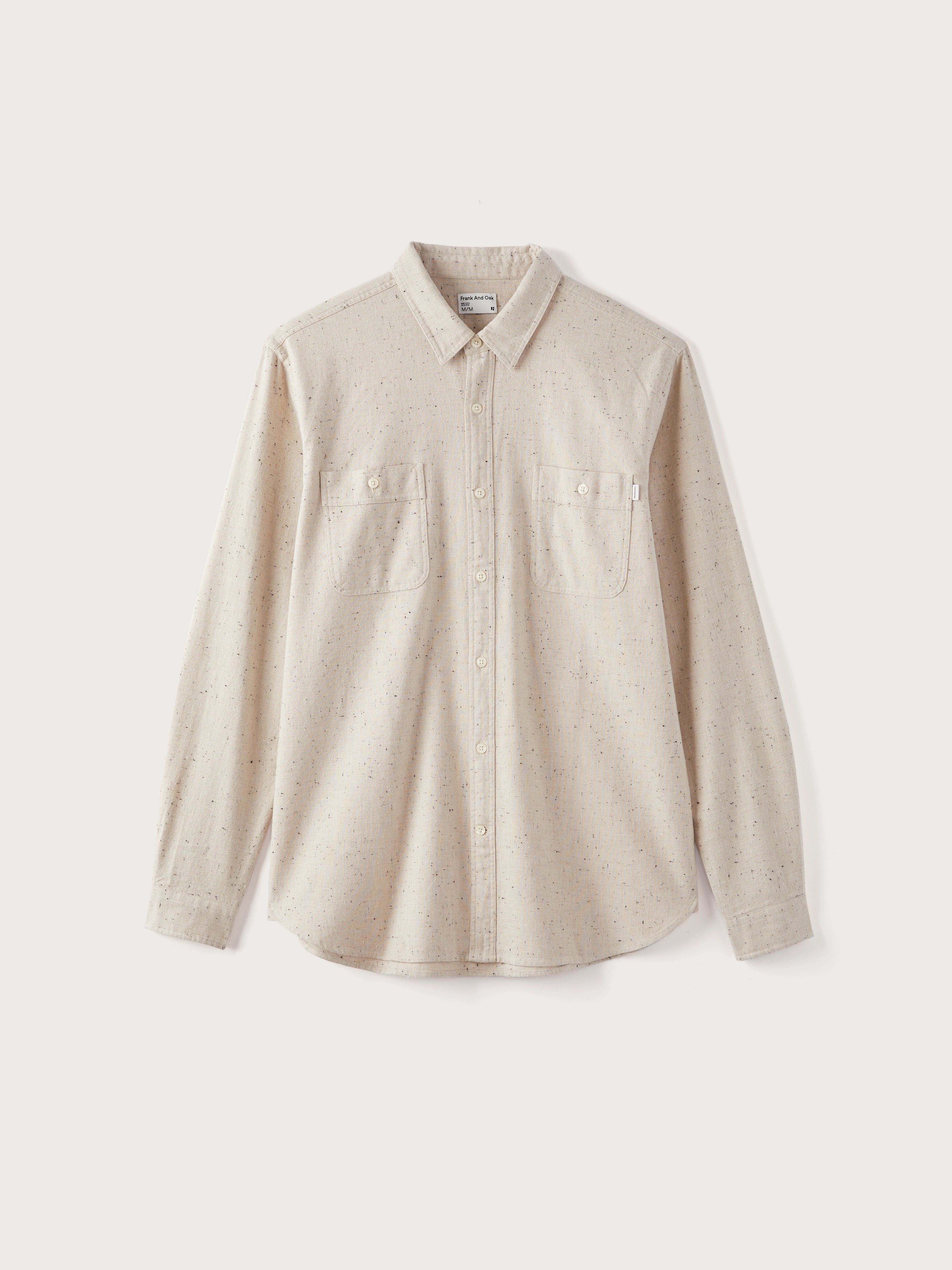 The Nepped Shirt in Beige sold by Frank & Oak product image thumbnail 5