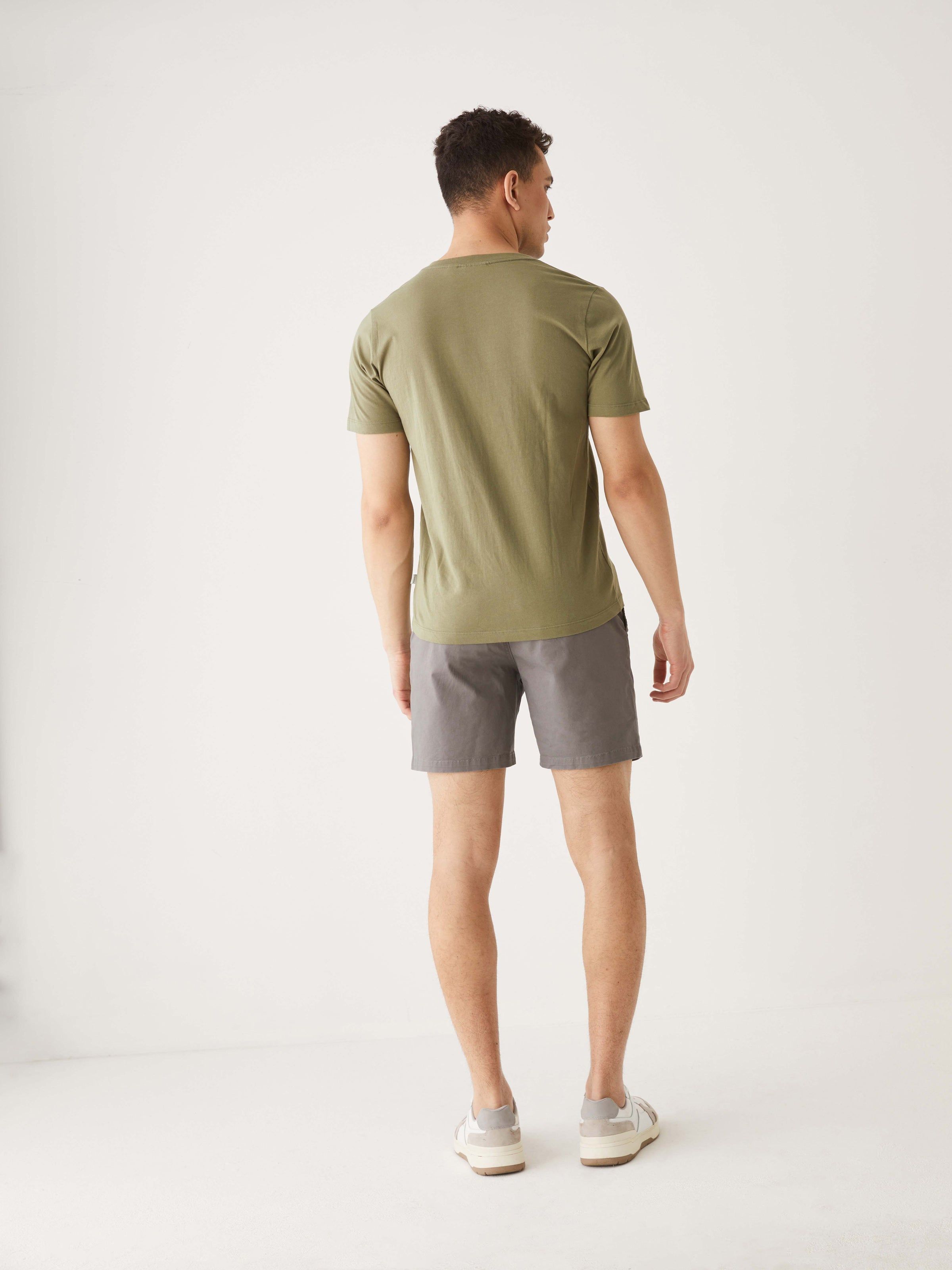 The Essential V-neck T-Shirt in Lichen Green sold by Frank & Oak product image thumbnail 3
