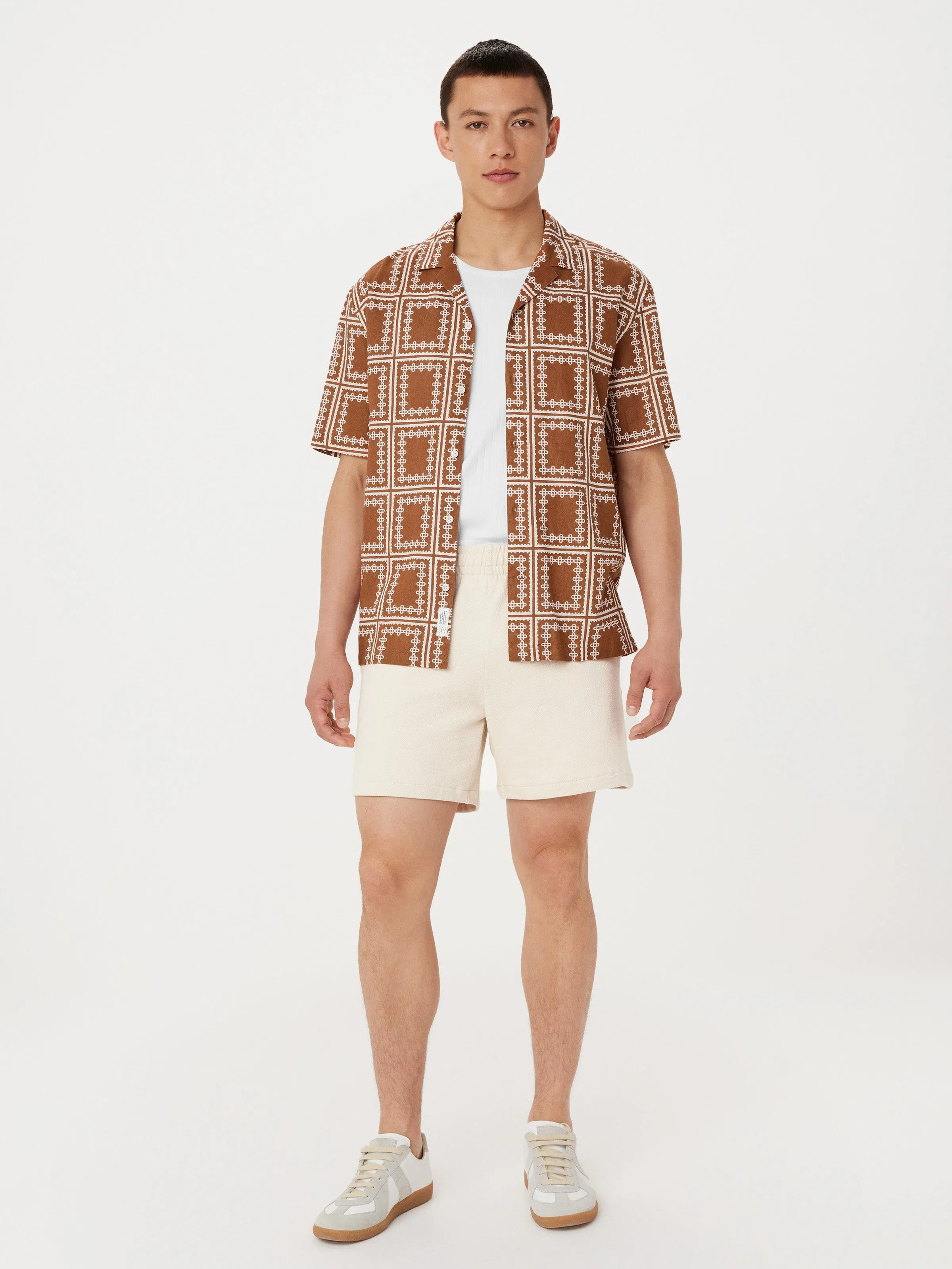 The Print Camp Collar Shirt in Terracotta sold by Frank & Oak product image thumbnail 2