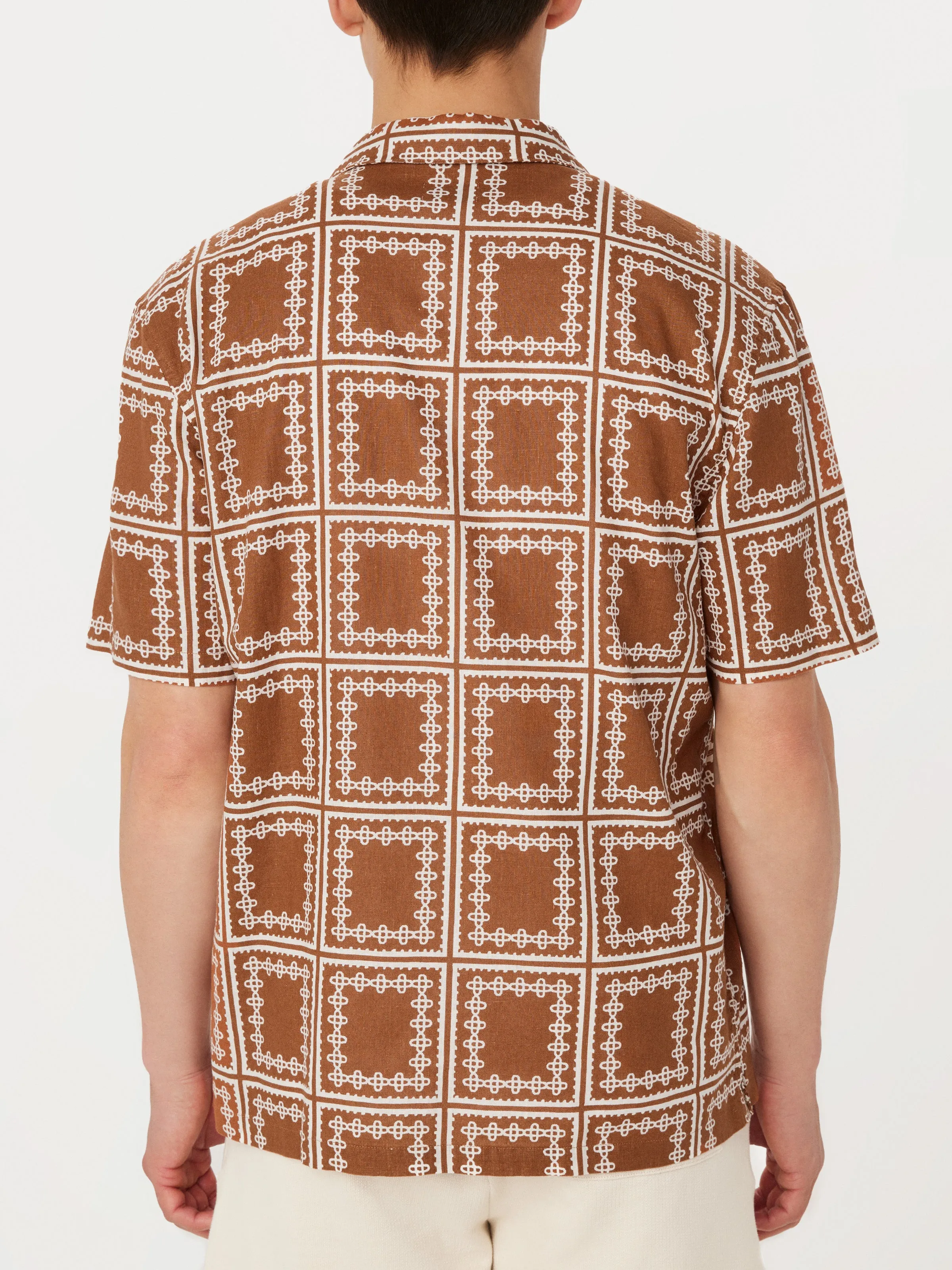 The Print Camp Collar Shirt in Terracotta sold by Frank & Oak product image thumbnail 4