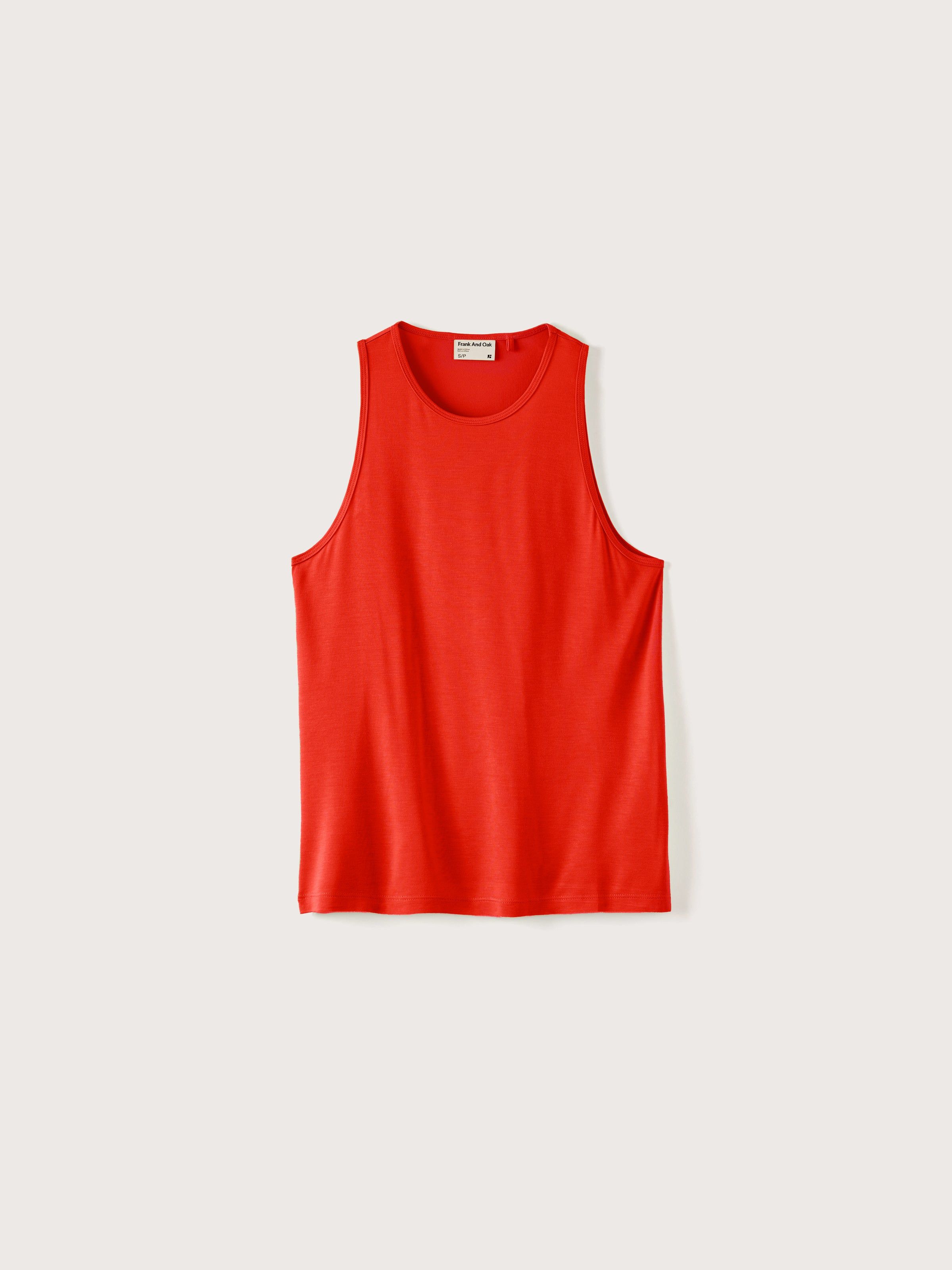 The Supersoft Tank Top in Fiery Red sold by Frank & Oak product image thumbnail 5