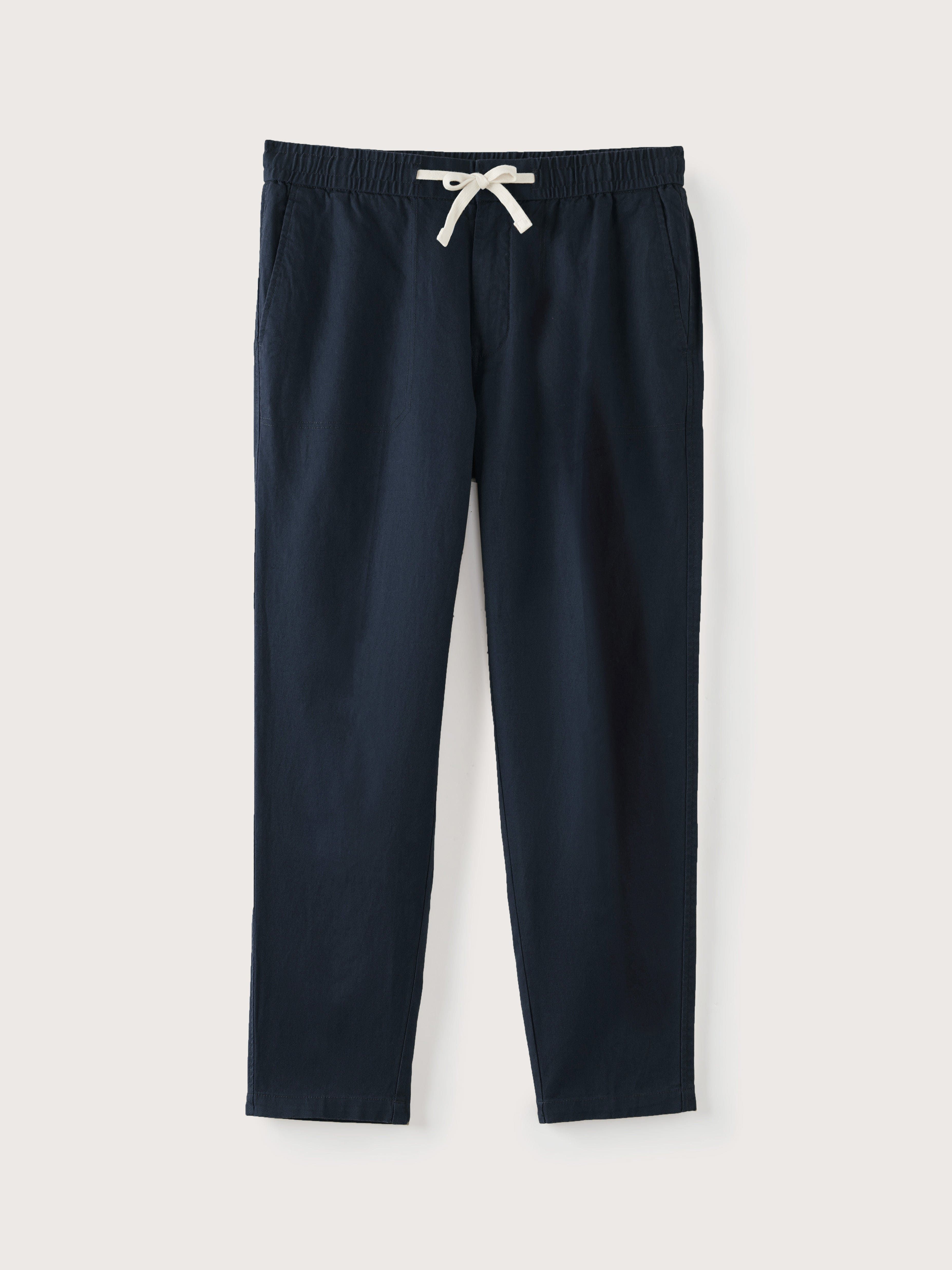 The Cropped Drawstring Pant in Deep Blue sold by Frank & Oak product image thumbnail 7